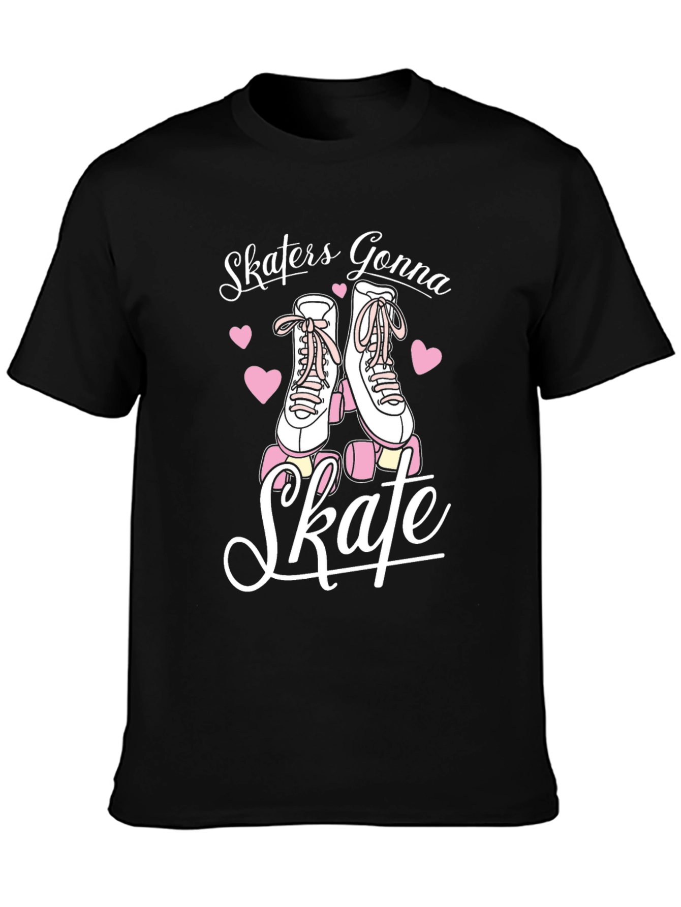 Skaters Gonna Skate Graphic Tee - Black