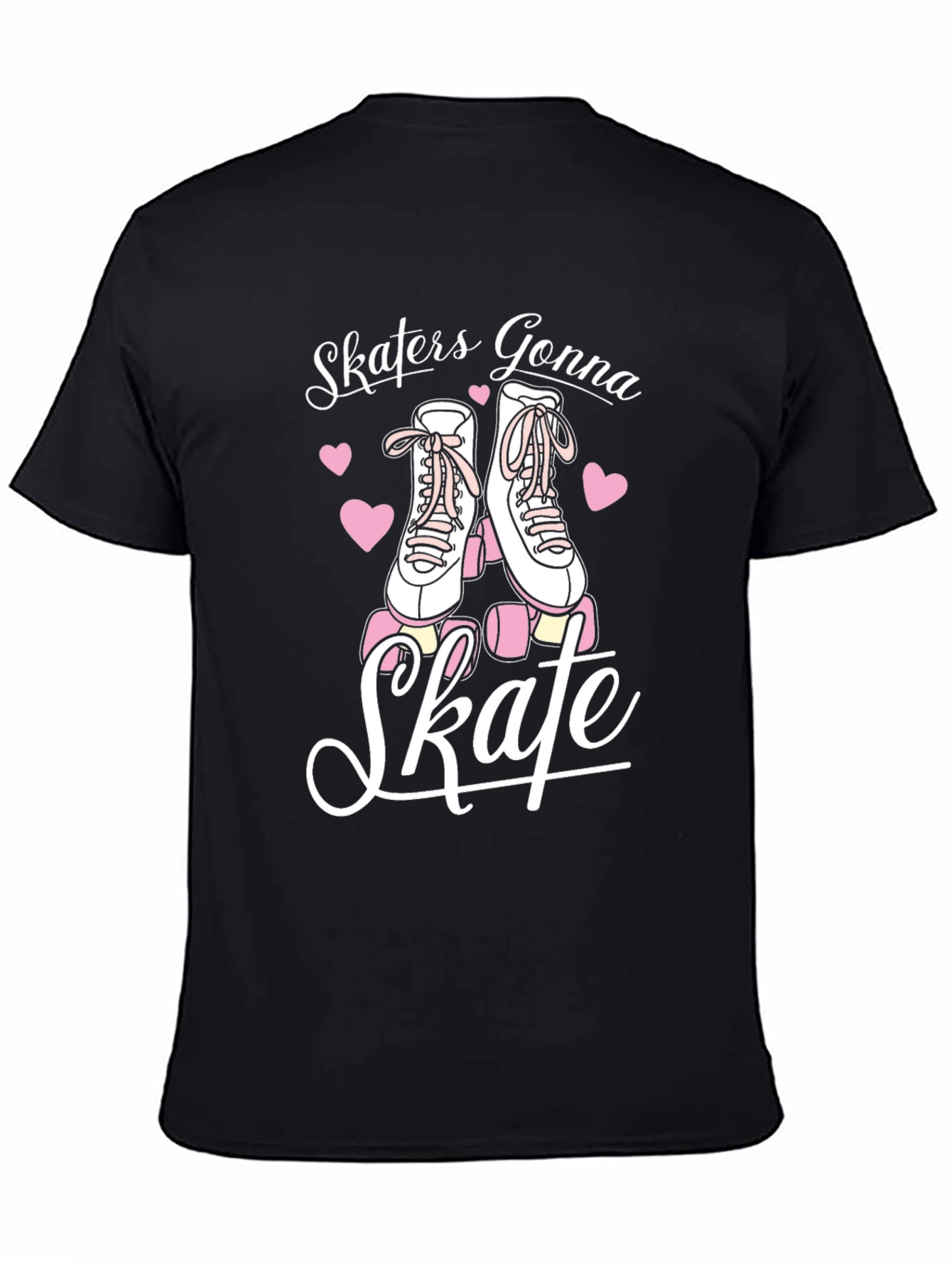 Skaters Gonna Skate Graphic Tee - Black