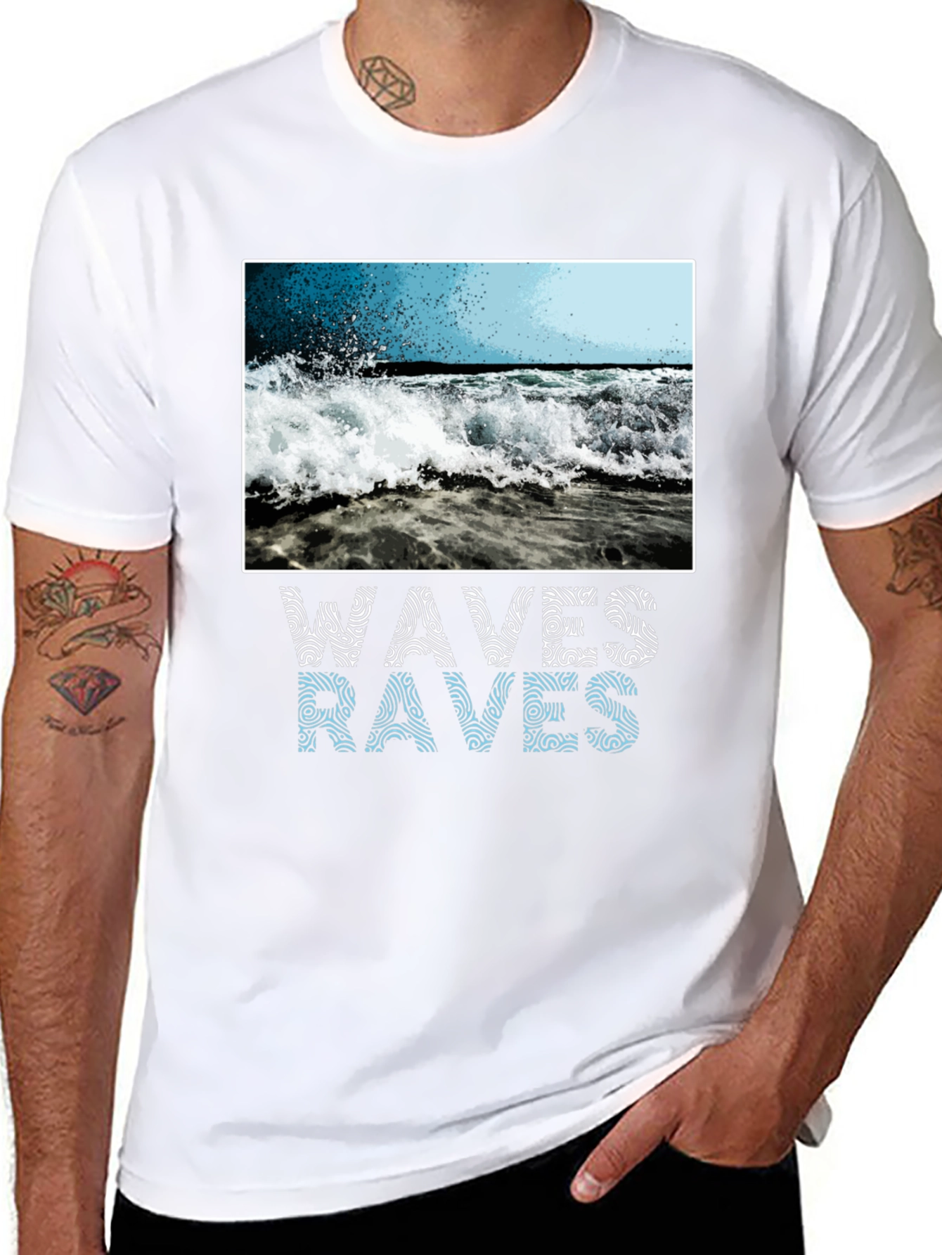 Waves Graphic T-Shirt - Ocean Lover
