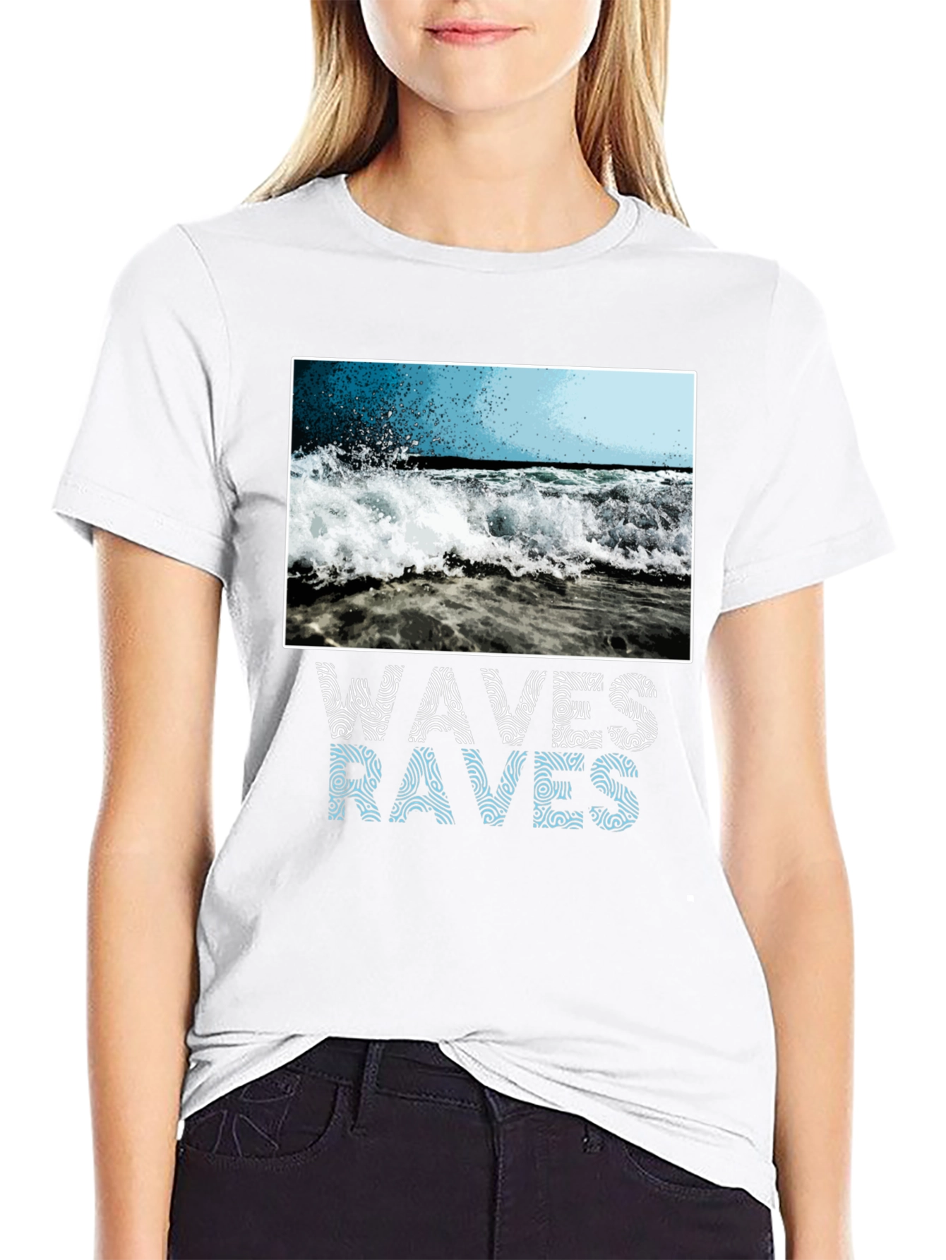 Waves Graphic T-Shirt - Ocean Lover