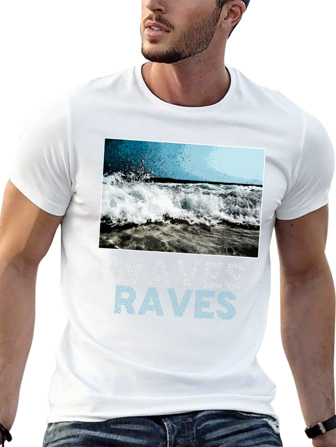 Waves Graphic T-Shirt - Ocean Lover