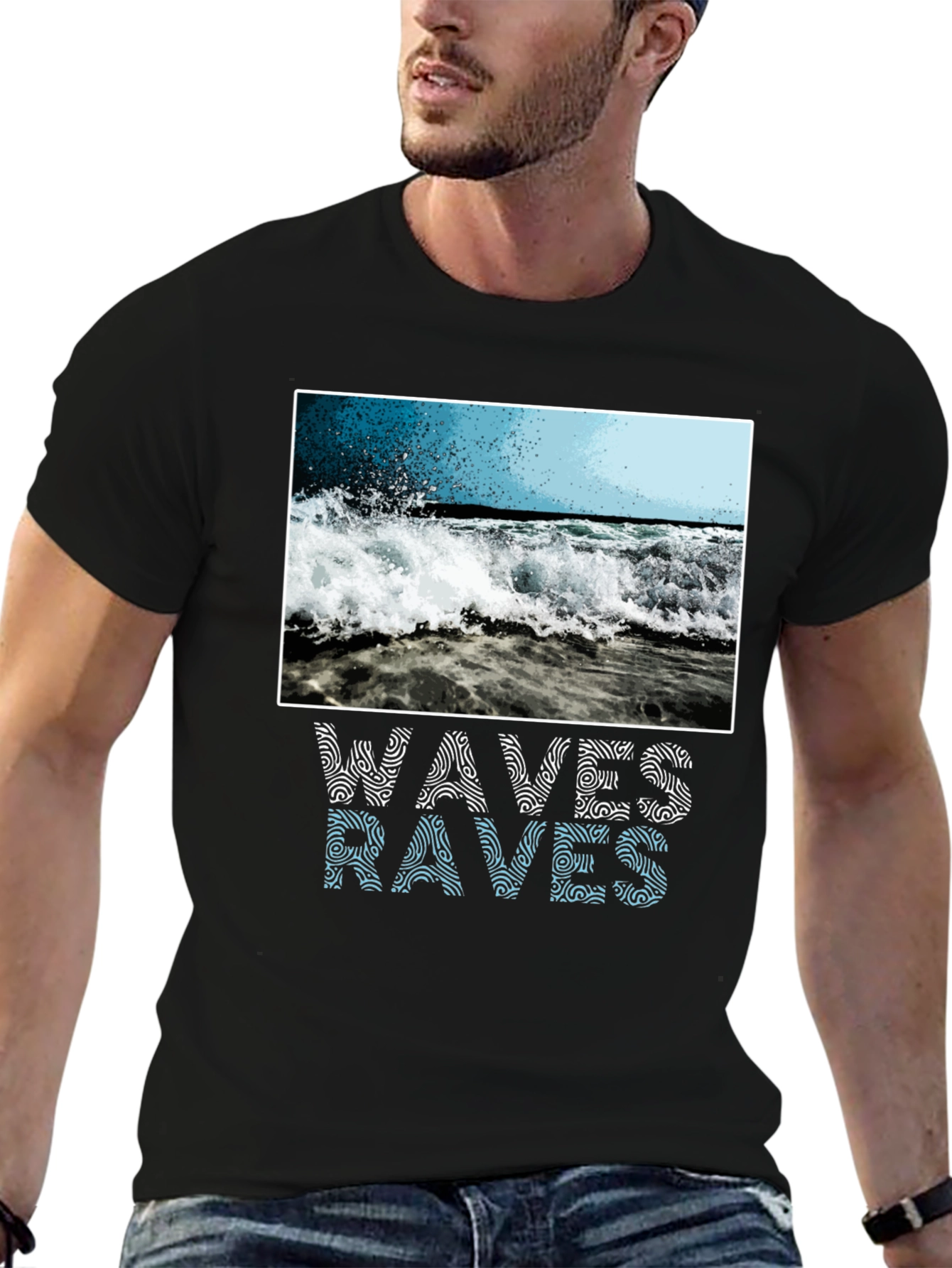 Waves Graphic T-Shirt - Ocean Lover