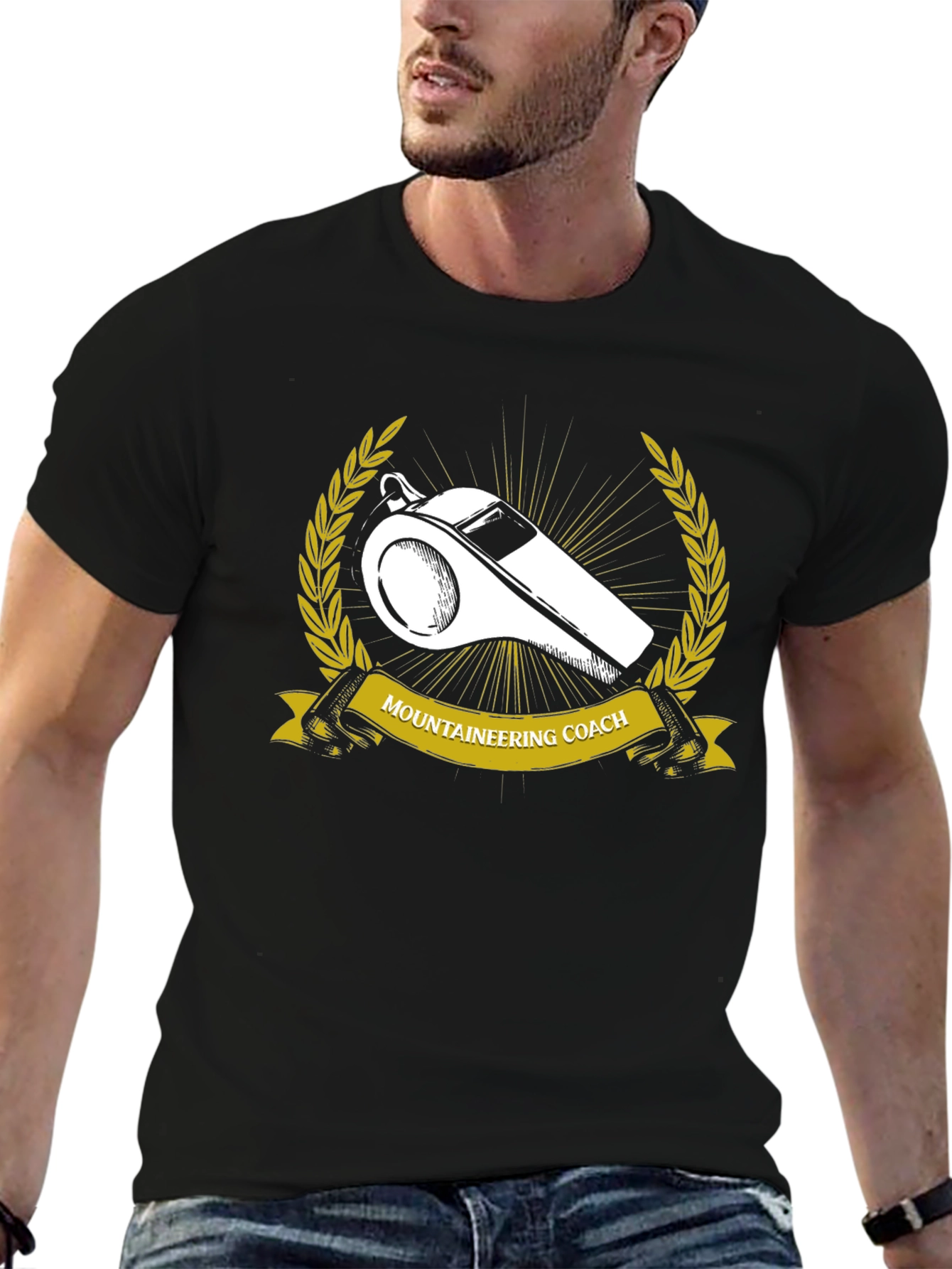 Mountaineering Coach T-Shirt - Whistle Design