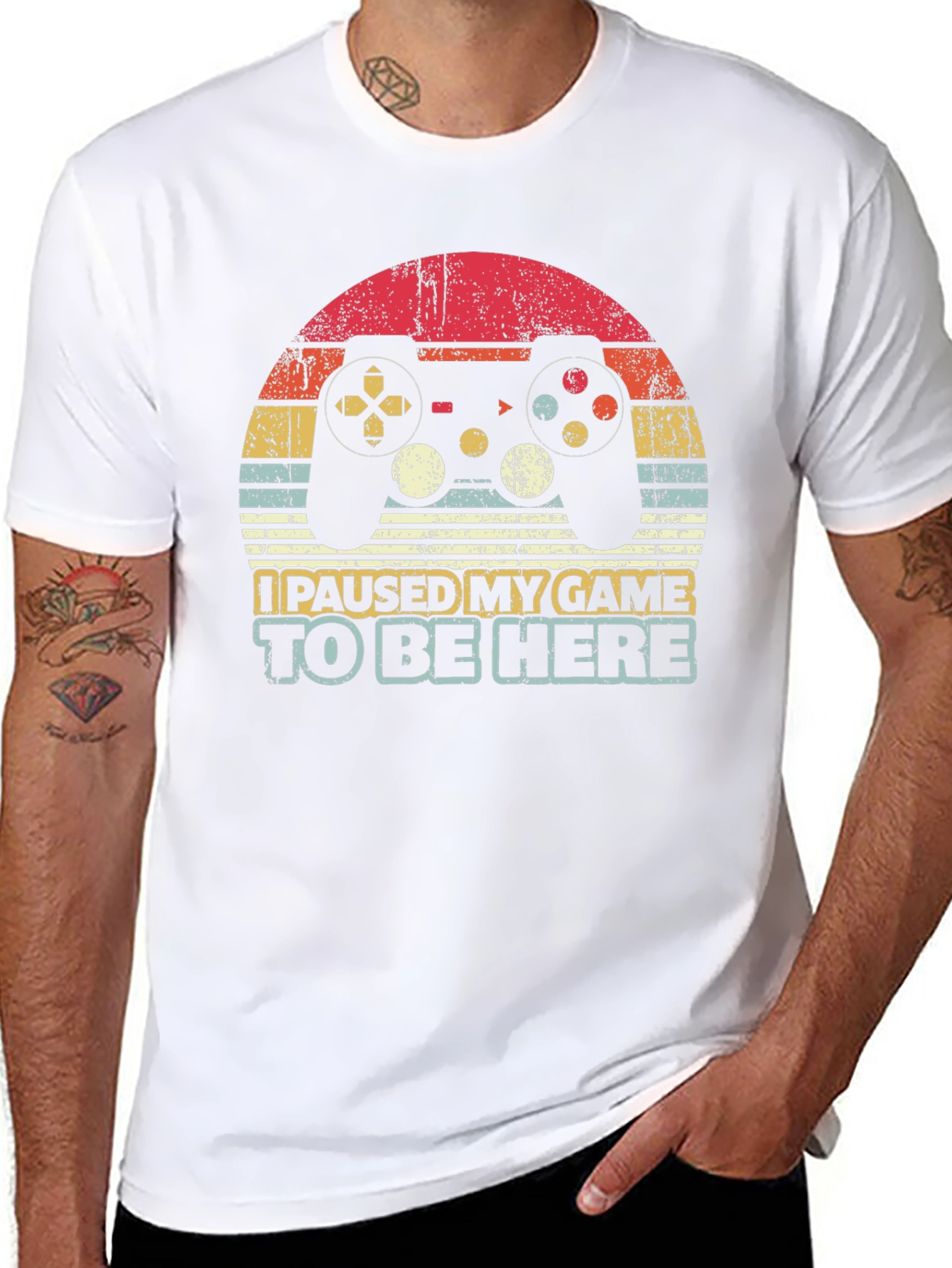 Paused Game Retro Graphic Tee - Gamer Gift
