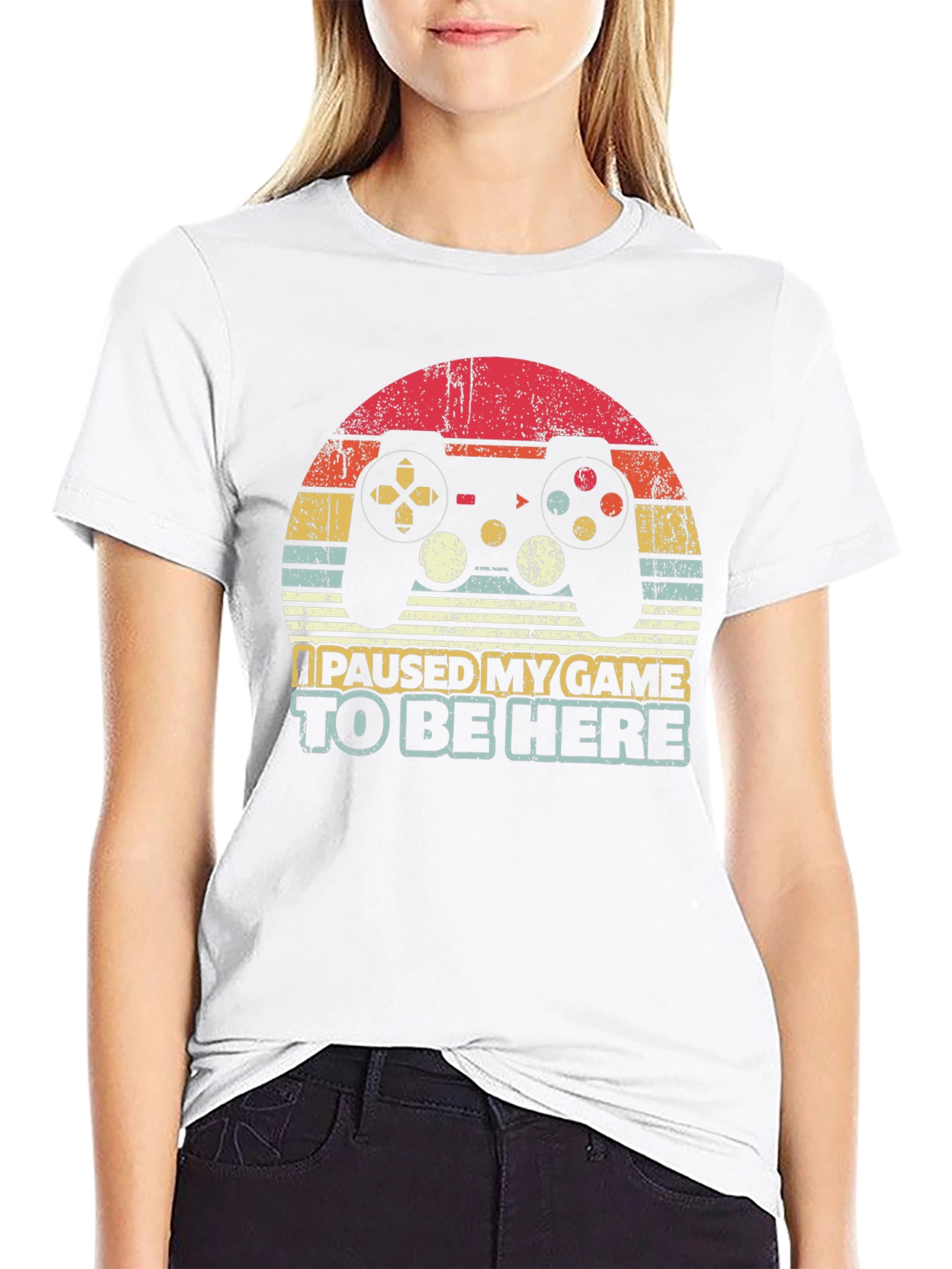 Paused Game Retro Graphic Tee - Gamer Gift