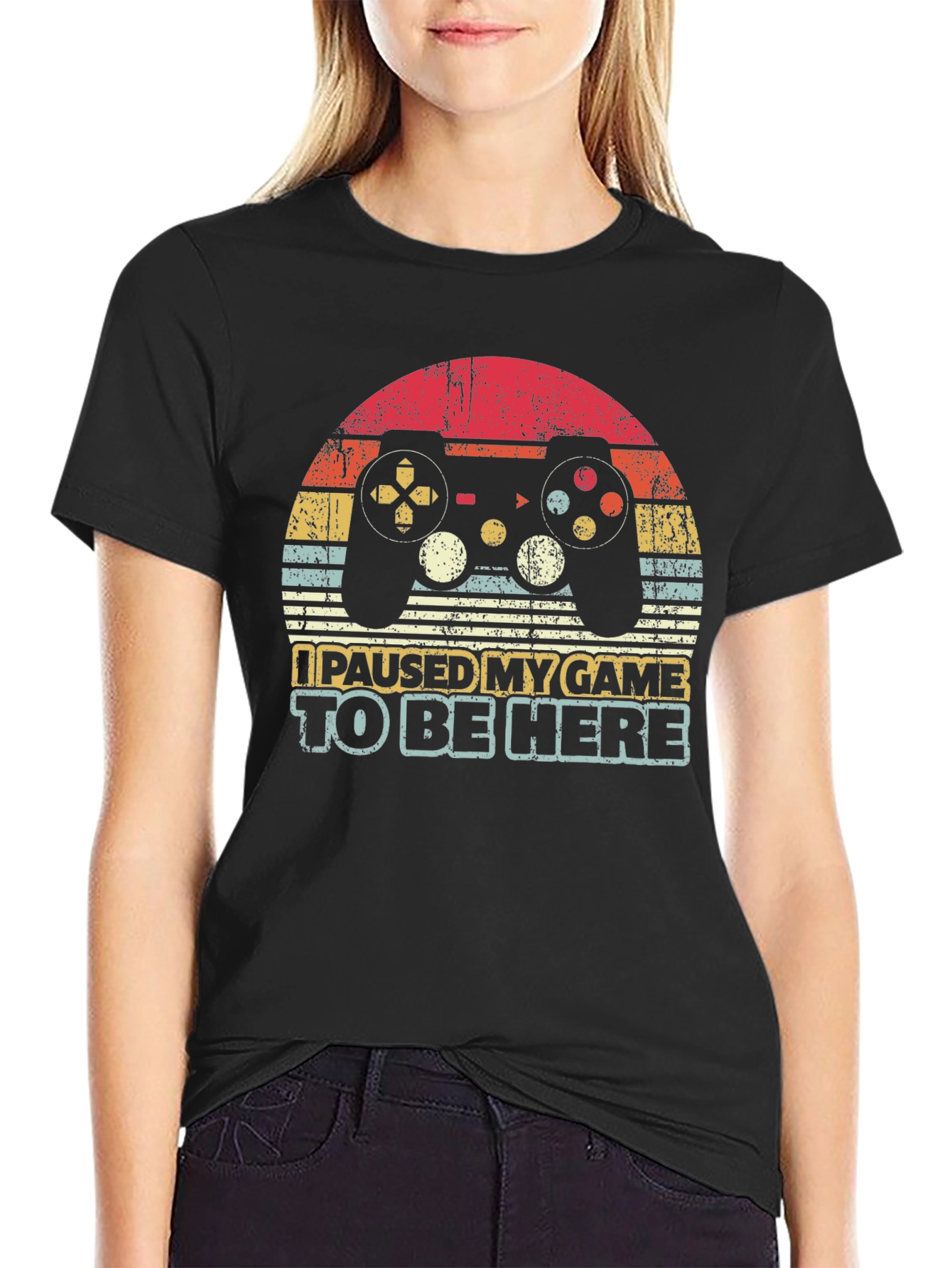 Paused Game Retro Graphic Tee - Gamer Gift