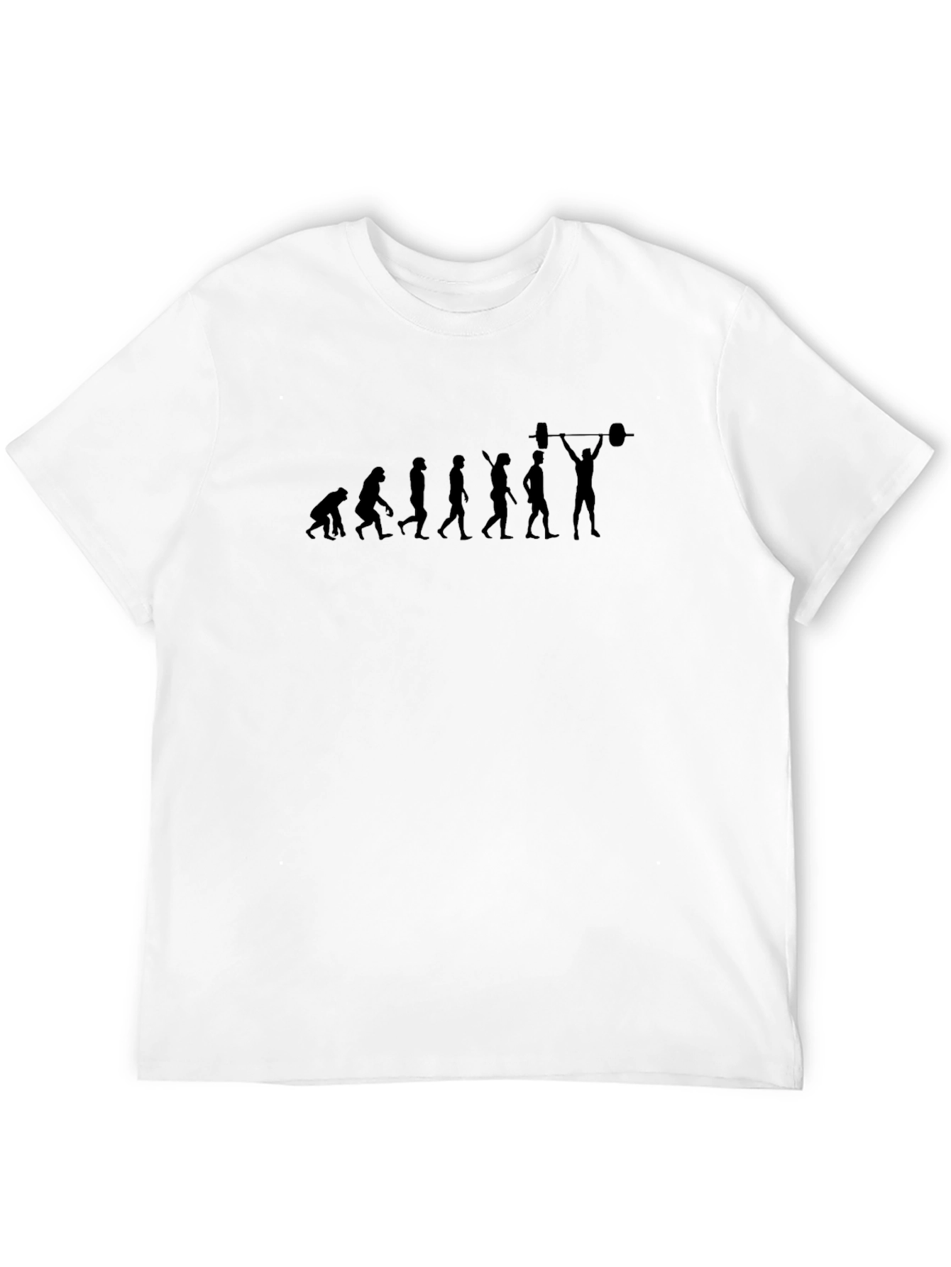 Weightlifting Evolution T-Shirt - Black Graphic Tee