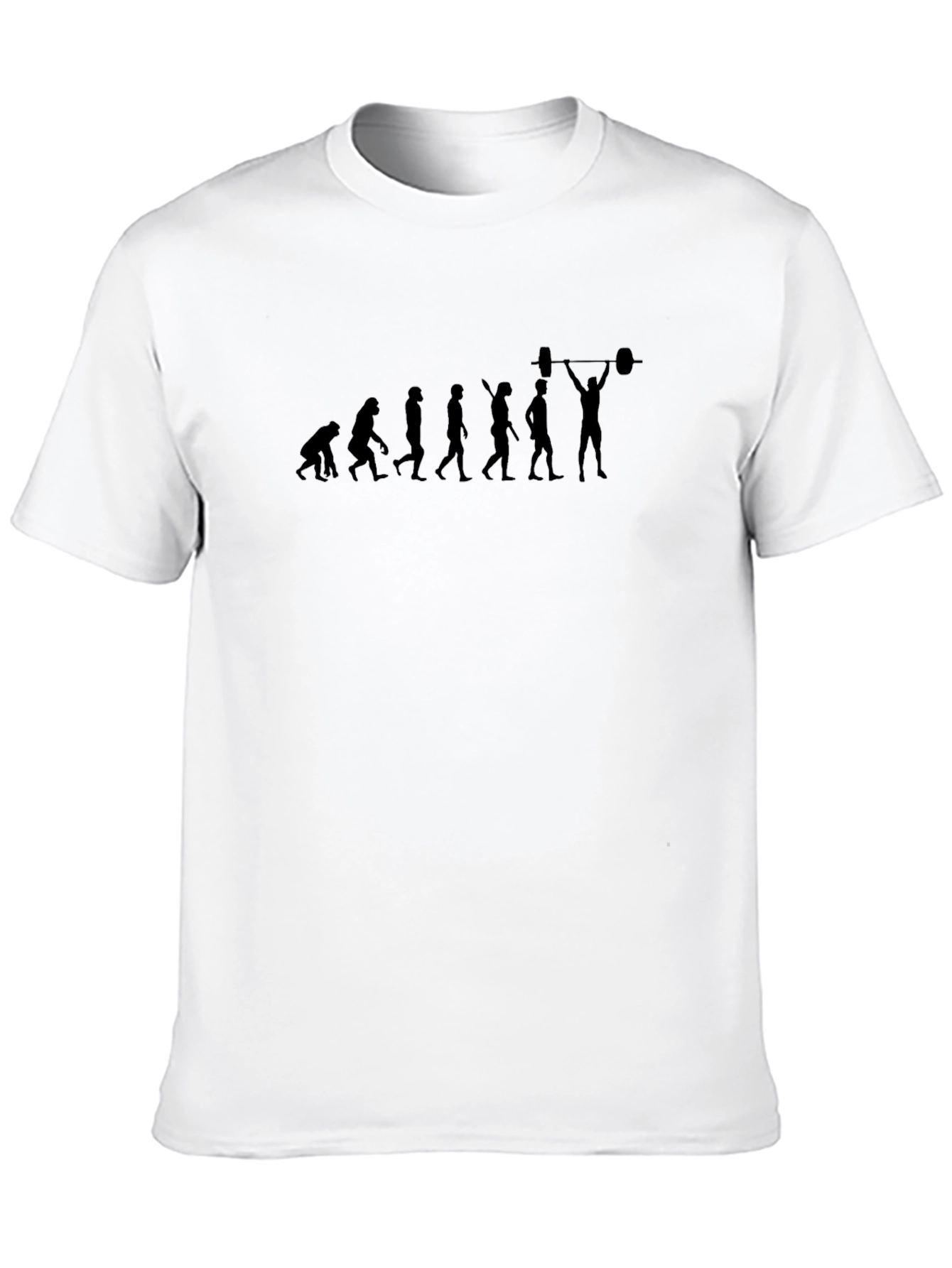 Weightlifting Evolution T-Shirt - Black Graphic Tee