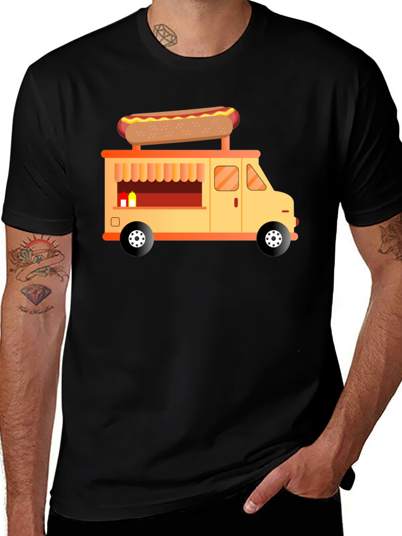 Hot Dog Truck Graphic Tee