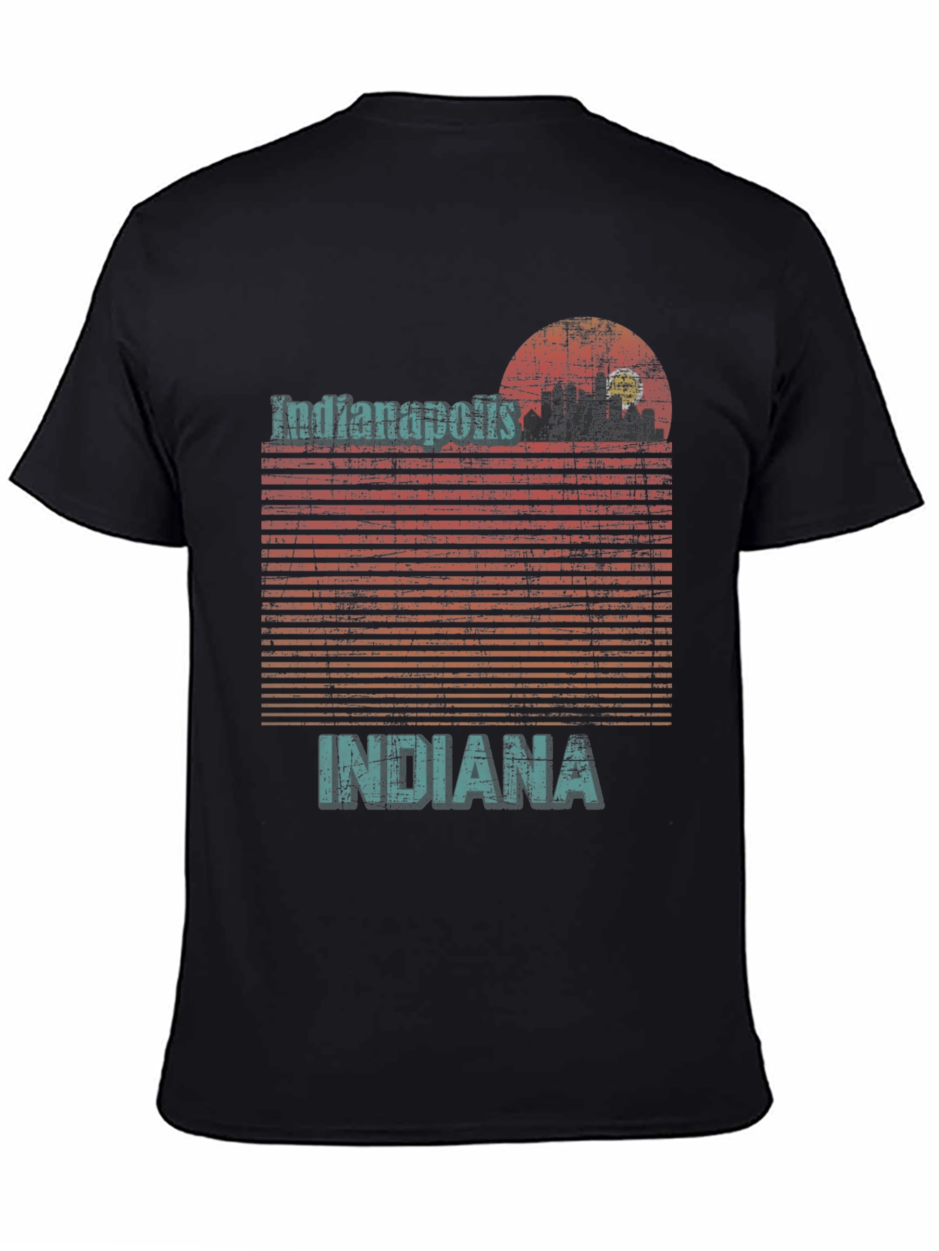 Indianapolis Indiana Graphic Tee Retro Style T-Shirt