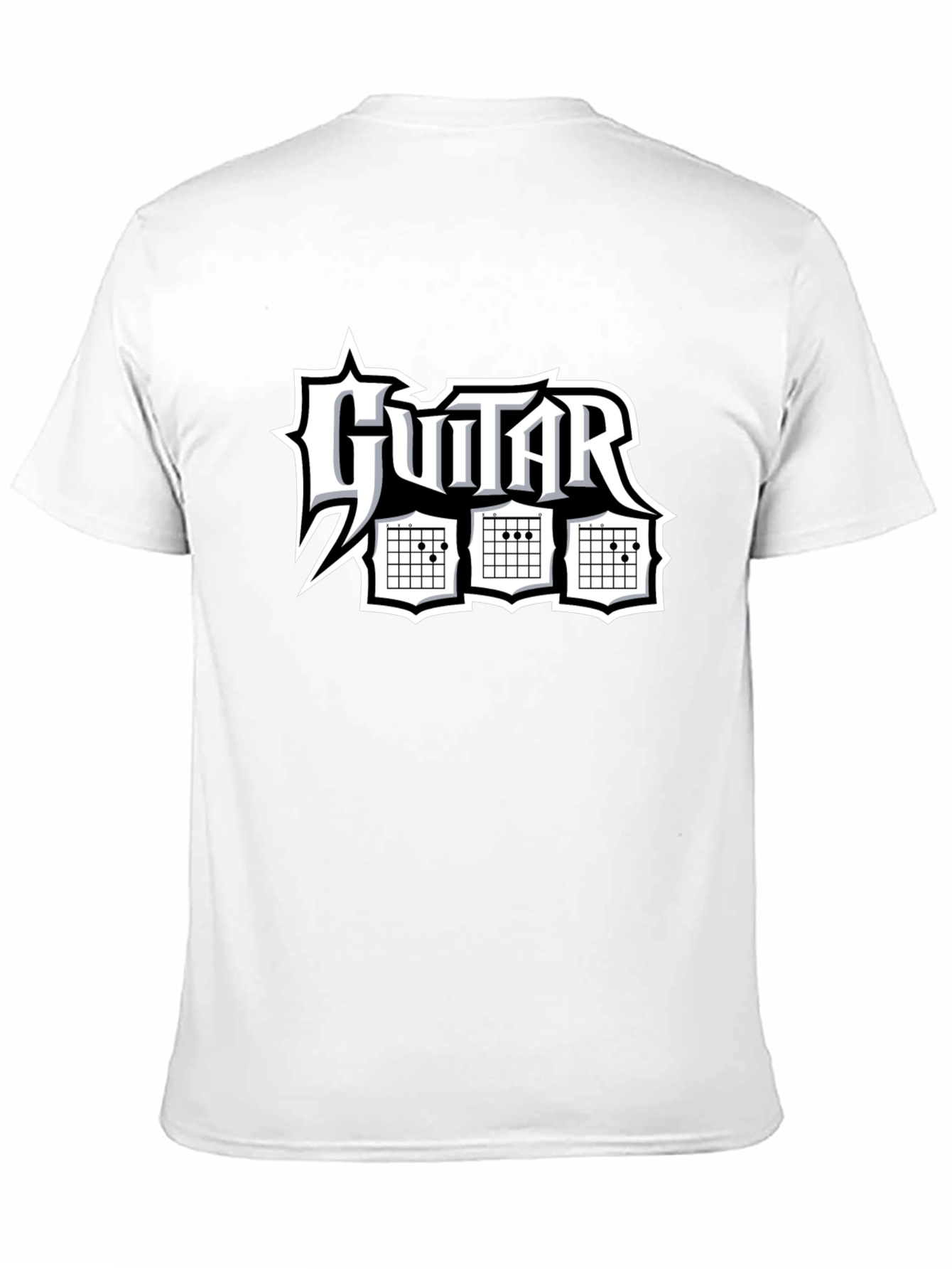 Guitar Chord T-Shirt - Black Graphic Tee