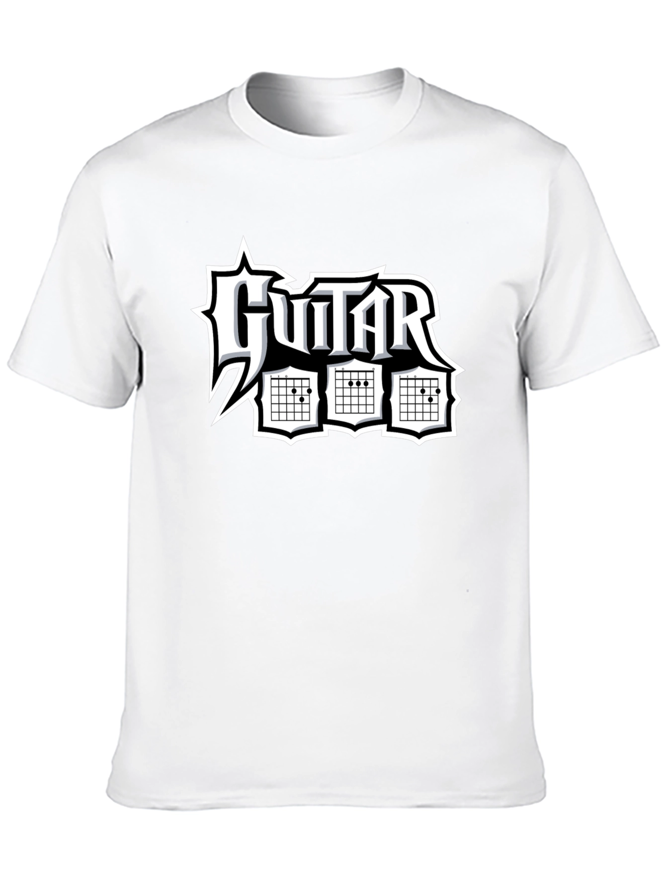 Guitar Chord T-Shirt - Black Graphic Tee
