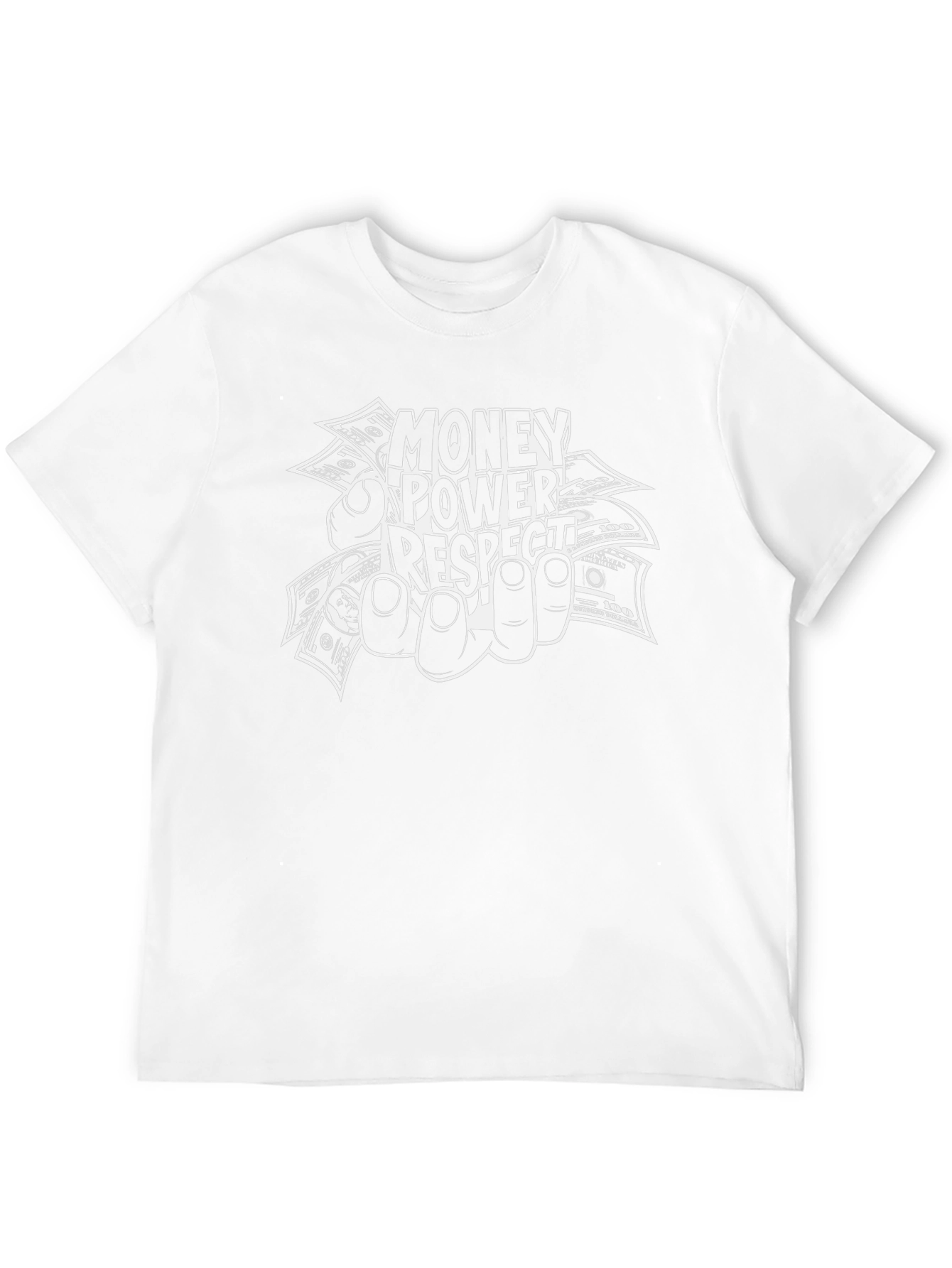 Money Power Respect Black Graphic Tee