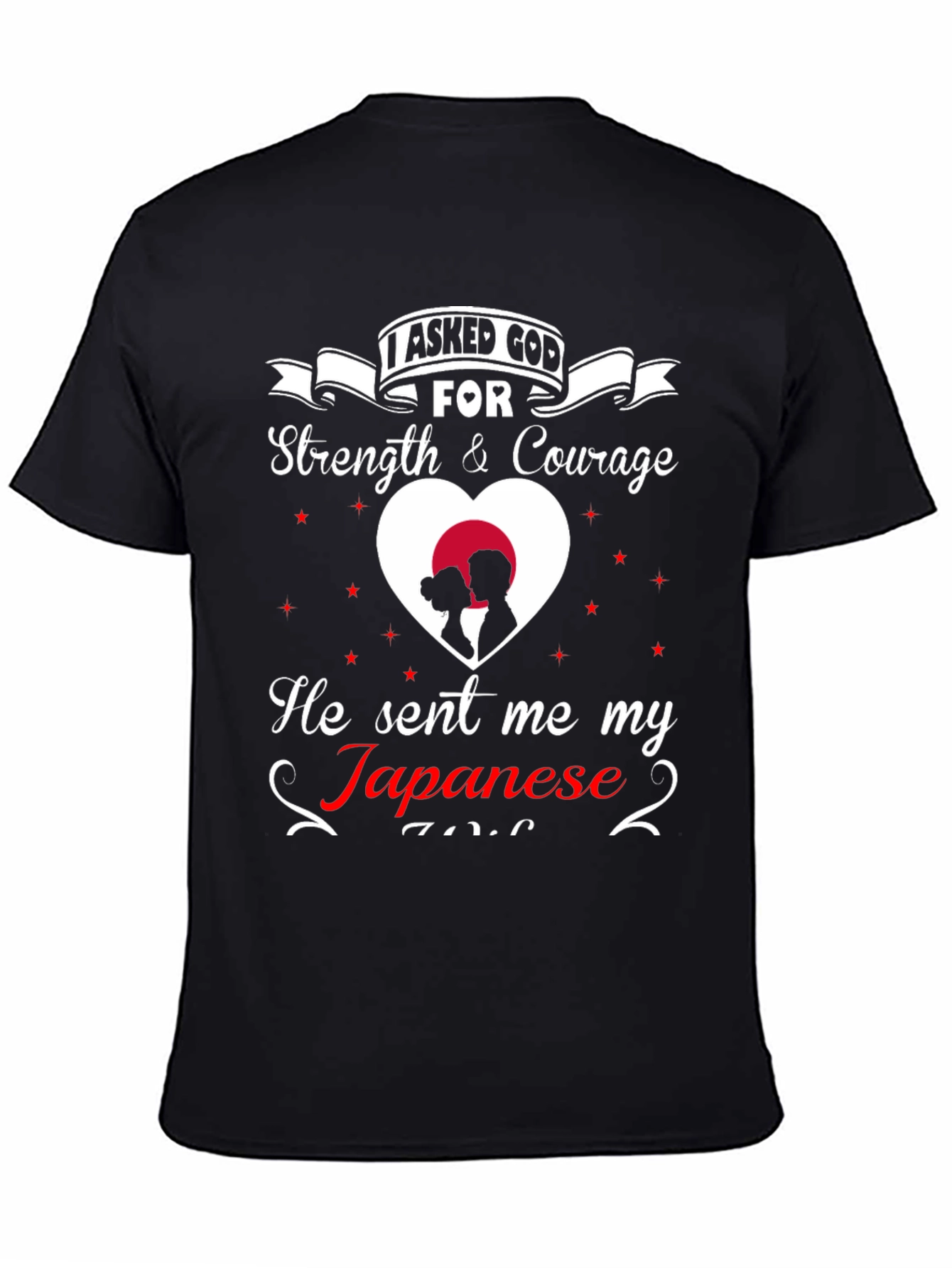 Japanese Love T-Shirt: Strength & Courage Gift