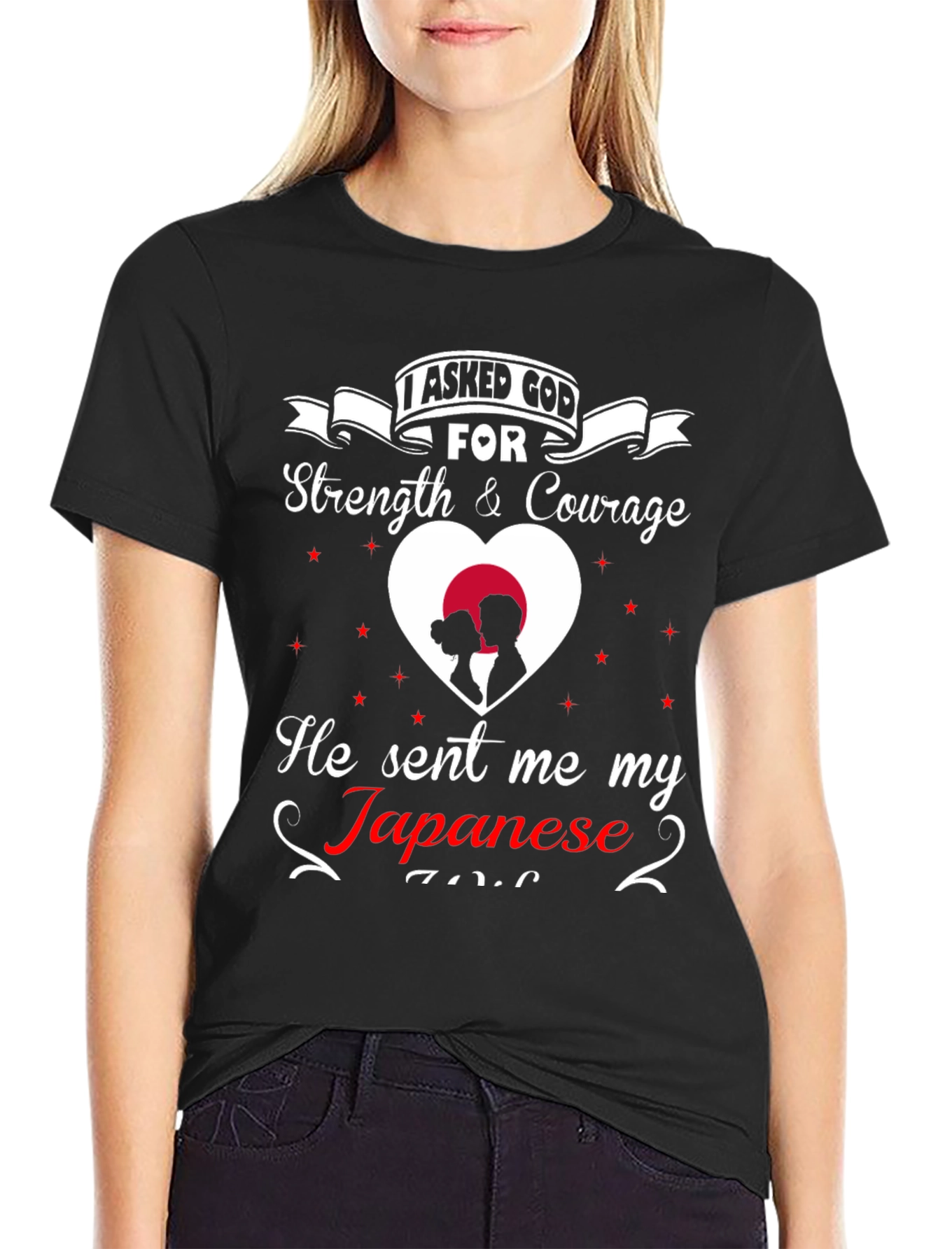 Japanese Love T-Shirt: Strength & Courage Gift