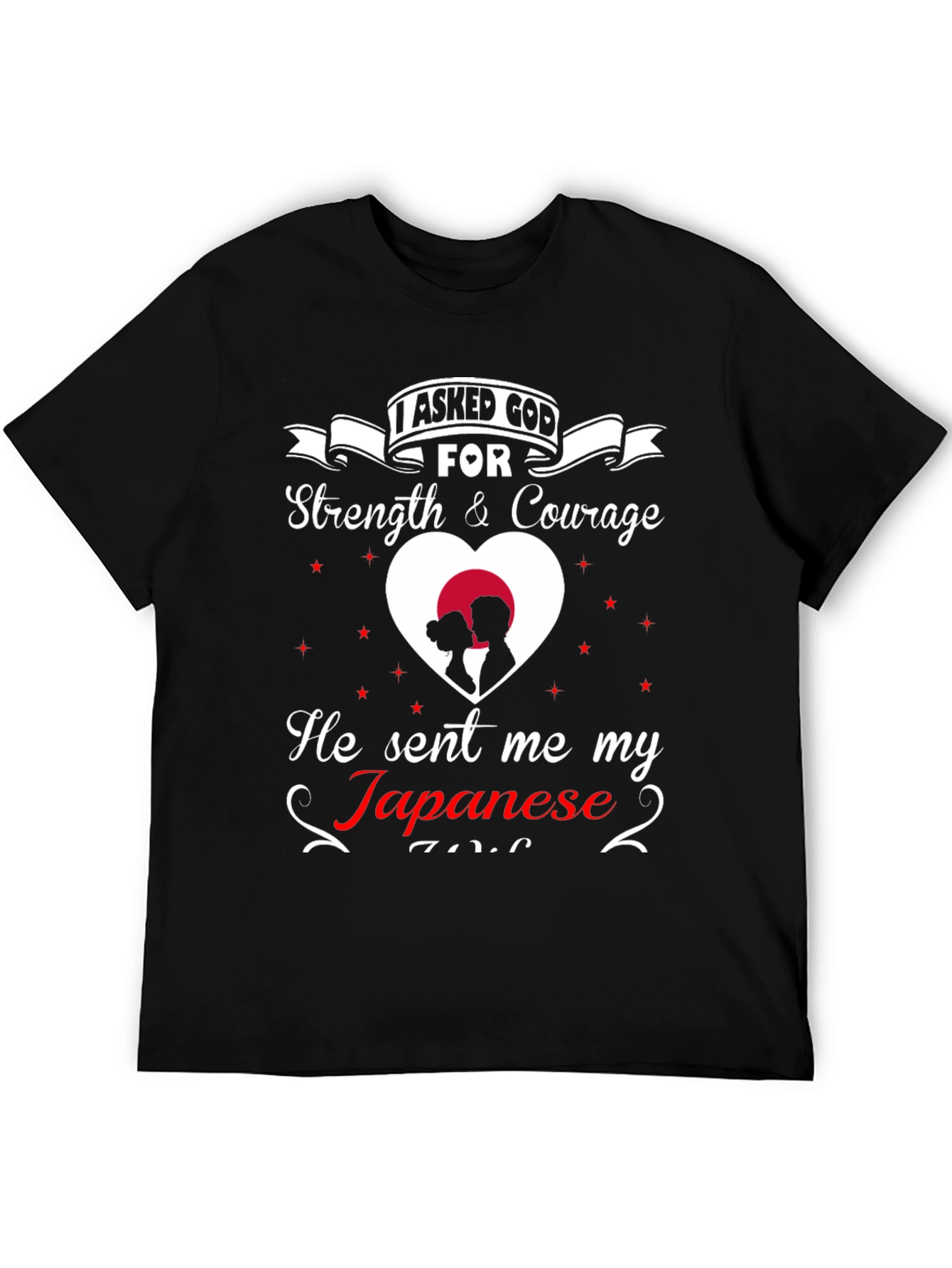 Japanese Love T-Shirt: Strength & Courage Gift