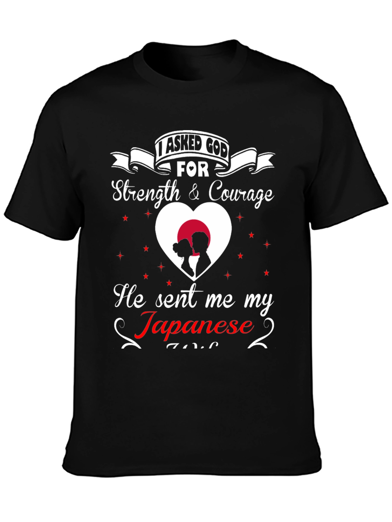 Japanese Love T-Shirt: Strength & Courage Gift
