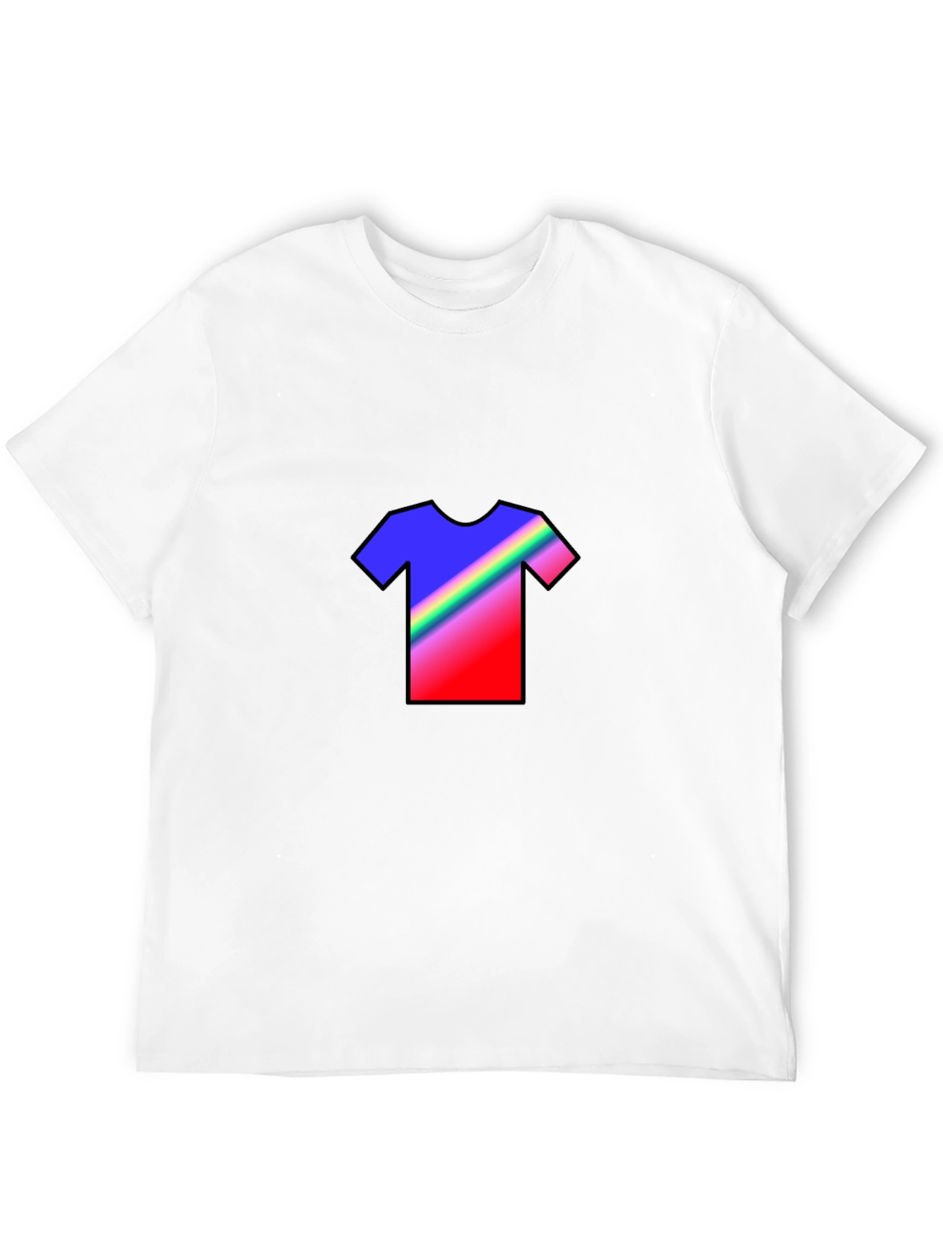 Rainbow Graphic Tee - Mens Black T-Shirt