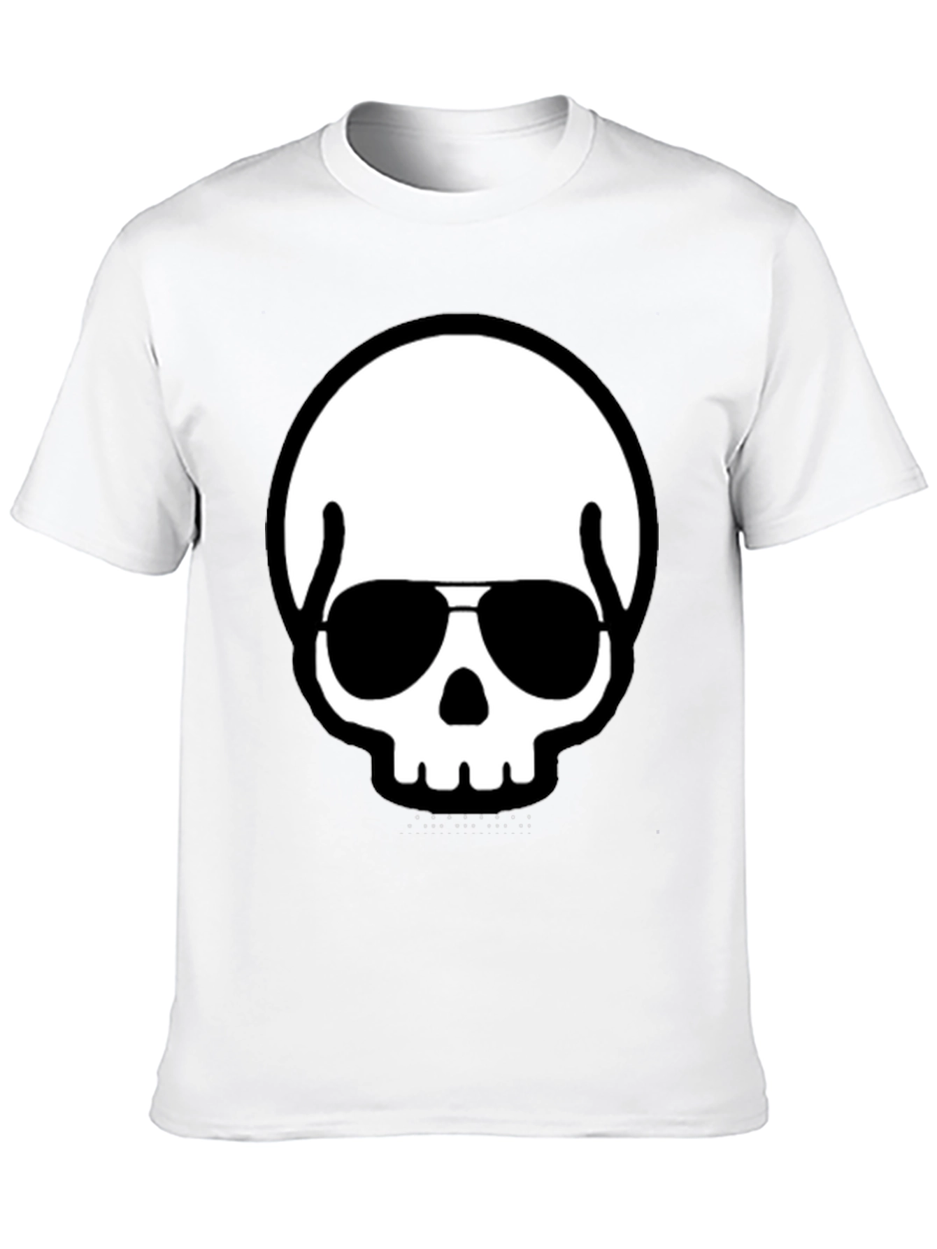 Cool Skull with Shades Black T-Shirt