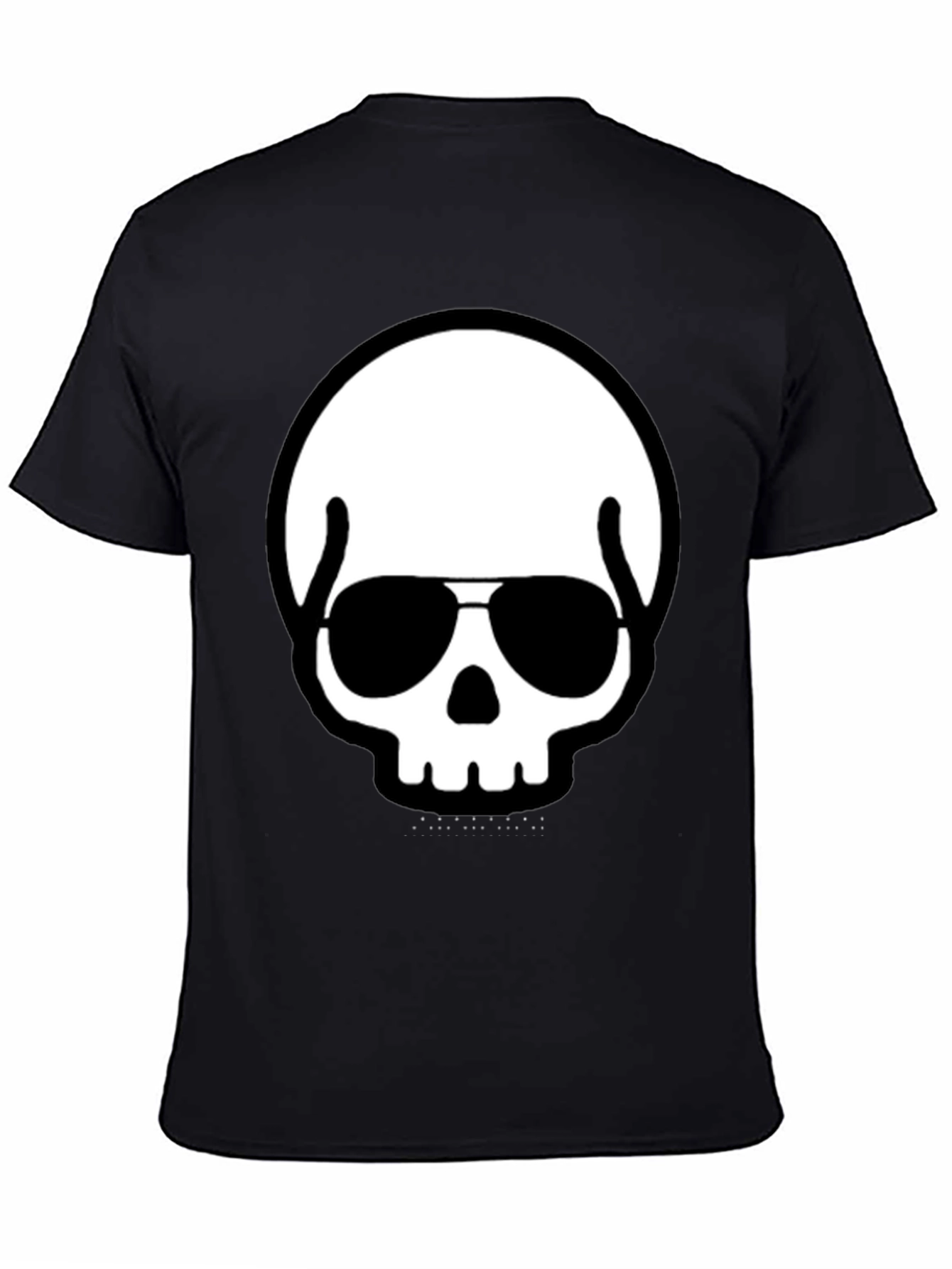 Cool Skull with Shades Black T-Shirt
