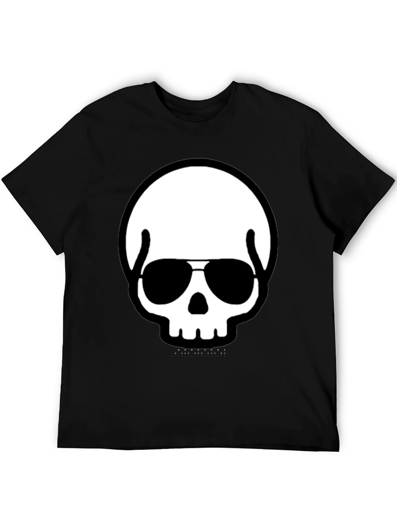 Cool Skull with Shades Black T-Shirt