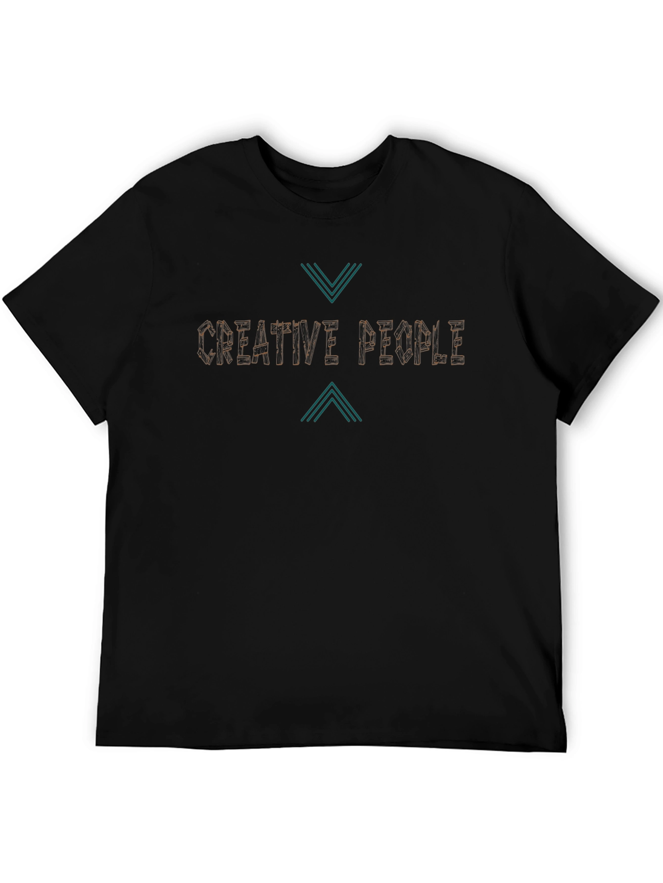 Creative People Tee - Black Cotton T-Shirt