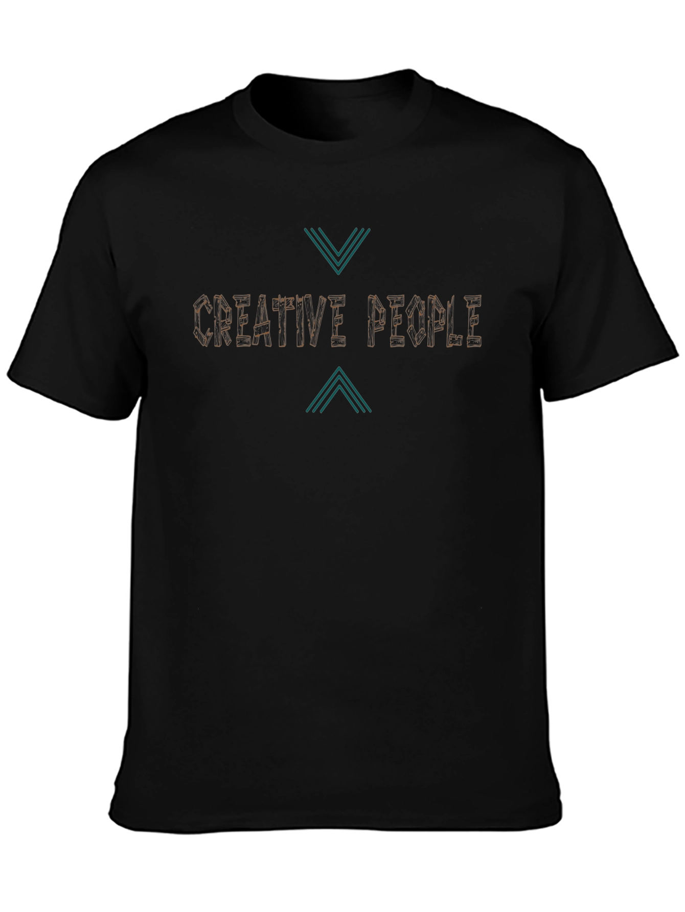 Creative People Tee - Black Cotton T-Shirt