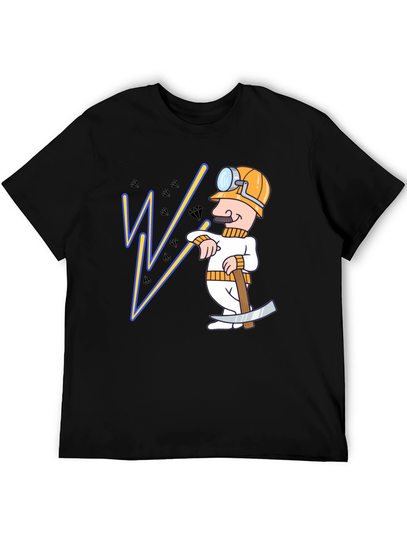 Miner Cartoon Graphic T-Shirt