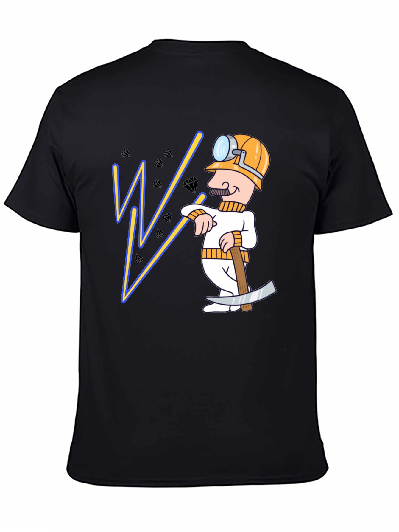 Miner Cartoon Graphic T-Shirt