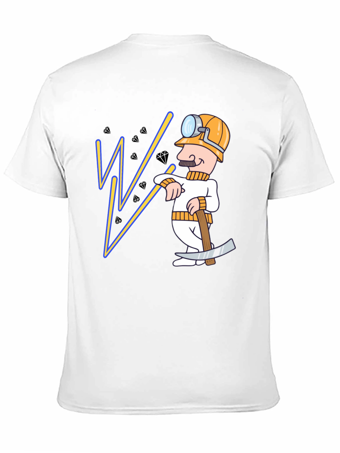 Miner Cartoon Graphic T-Shirt