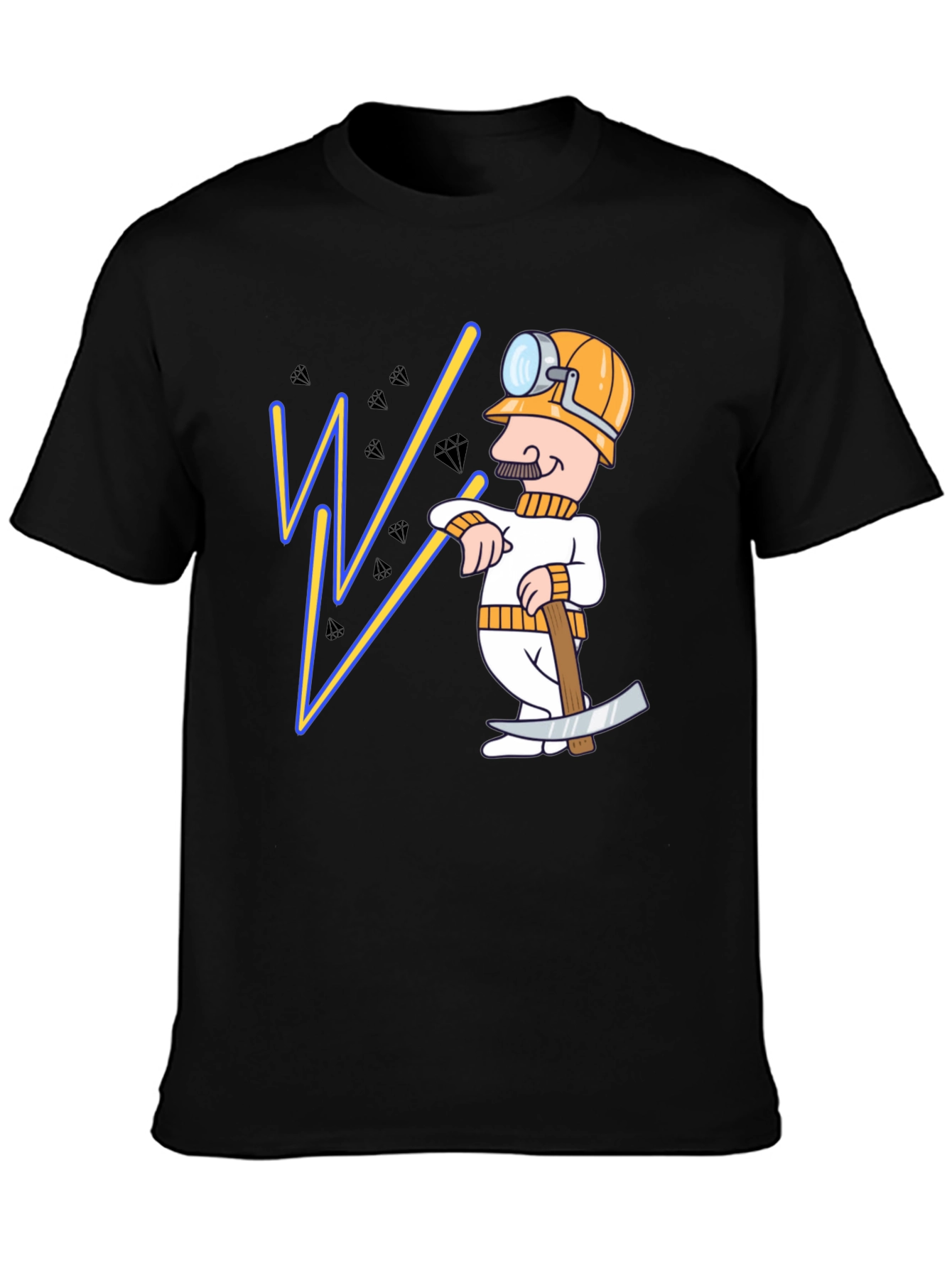 Miner Cartoon Graphic T-Shirt