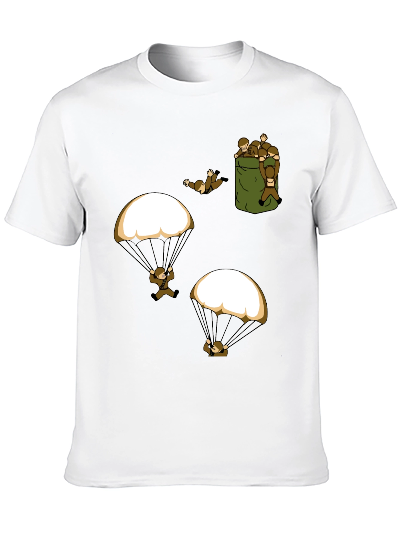 Paratrooper Graphic T-Shirt - Funny Military Design