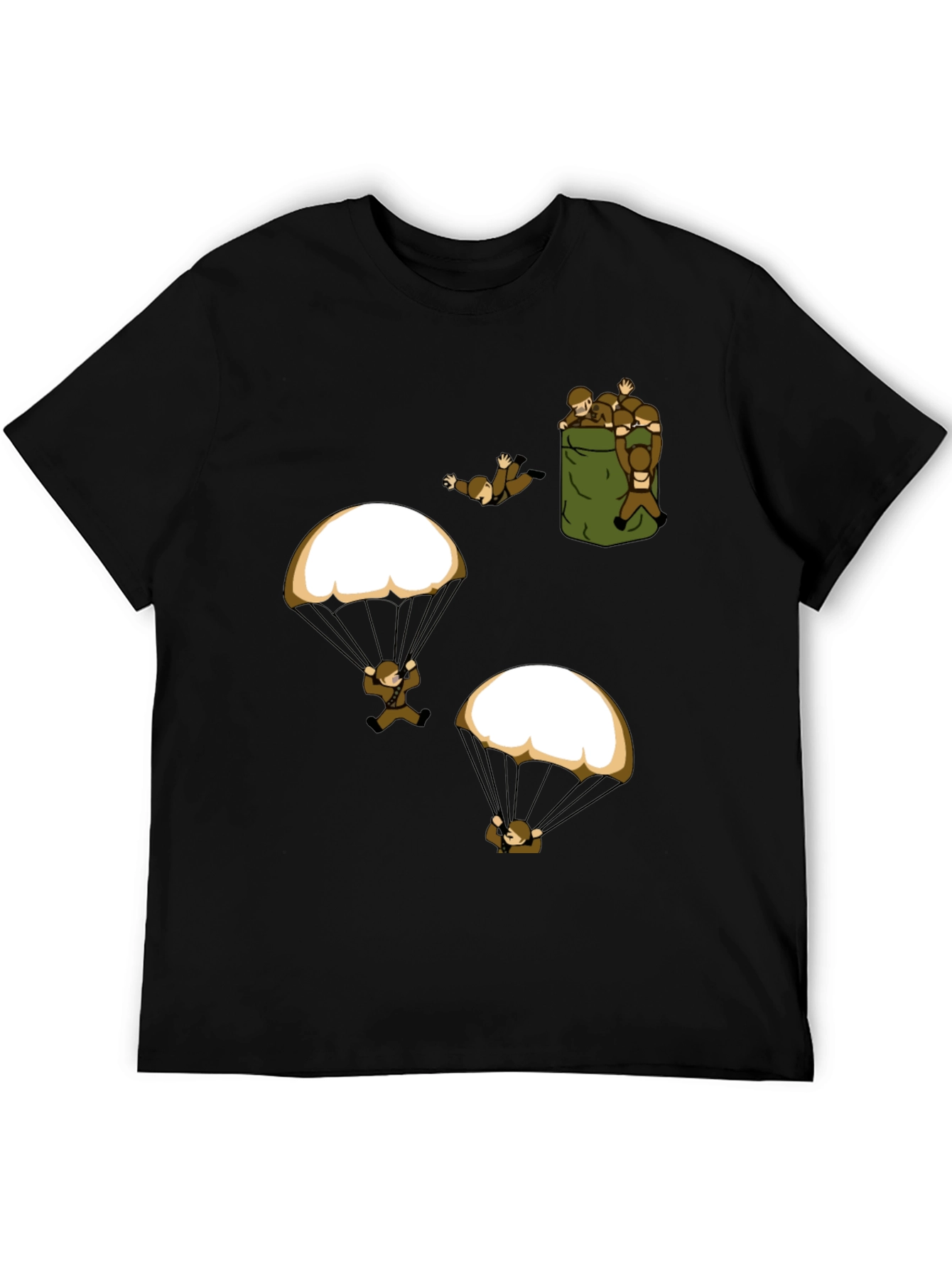 Paratrooper Graphic T-Shirt - Funny Military Design