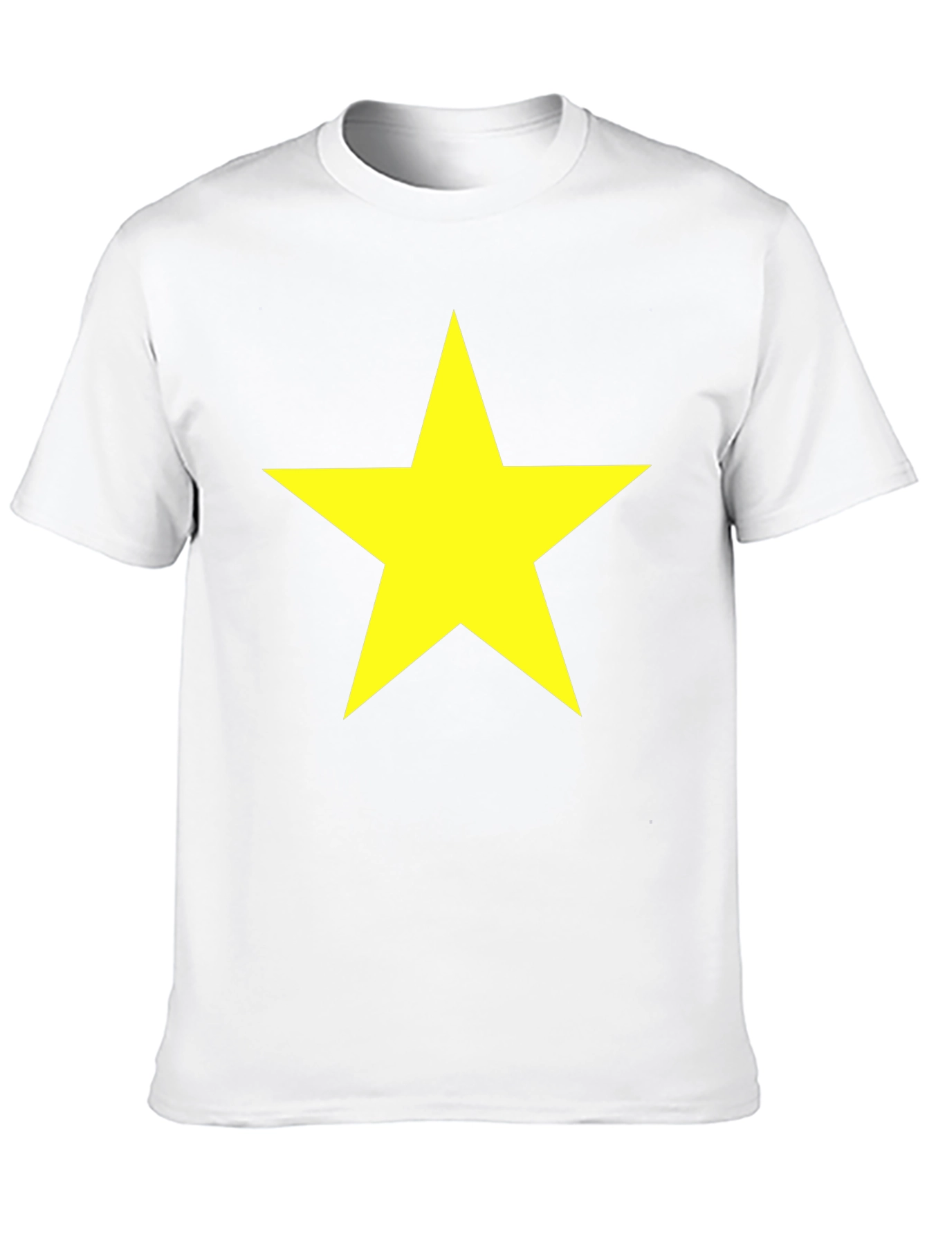 Bold Star Graphic Tee - Classic Crew Neck T-Shirt
