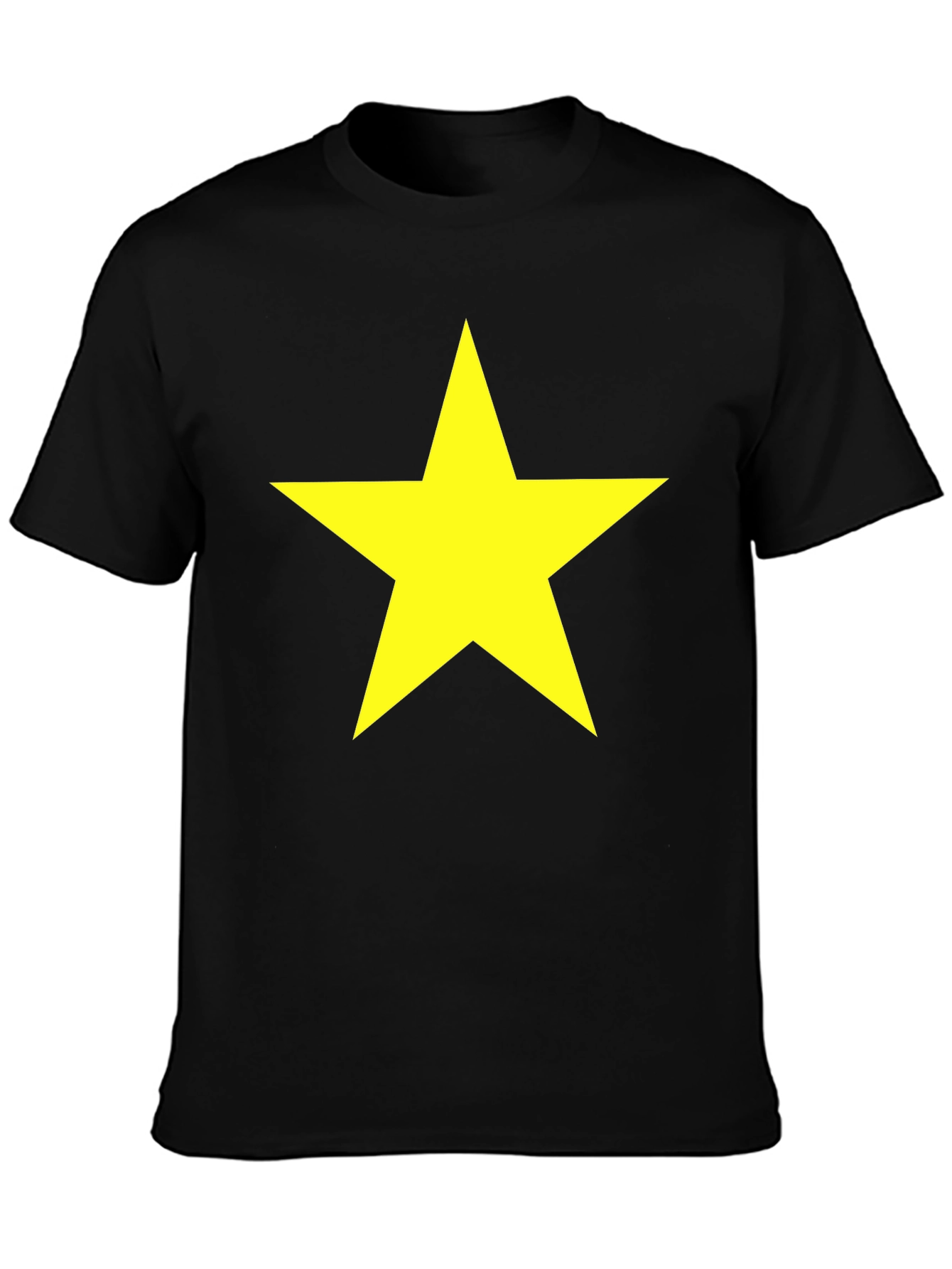 Bold Star Graphic Tee - Classic Crew Neck T-Shirt
