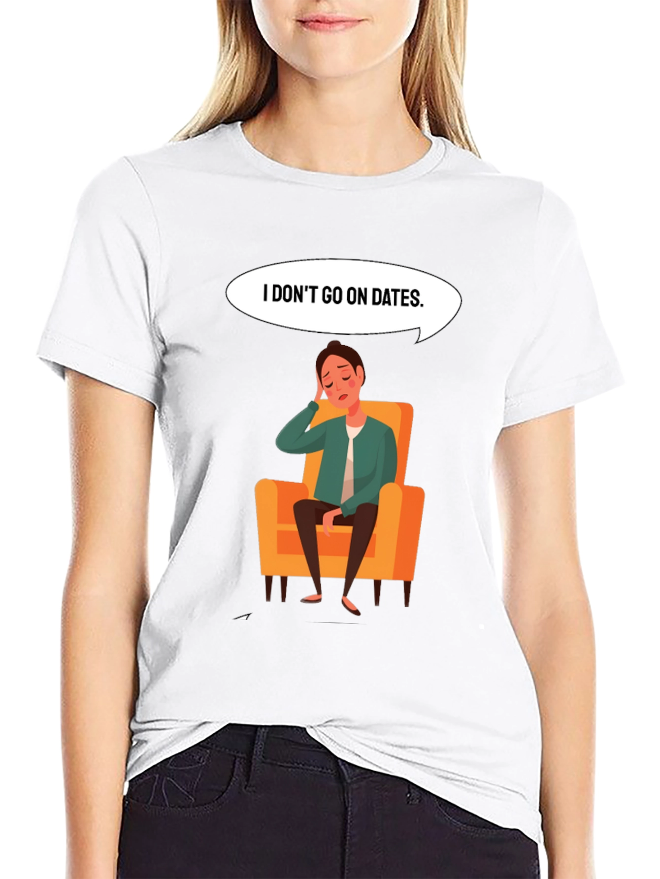 Mens I Dont Go On Dates Graphic Tee