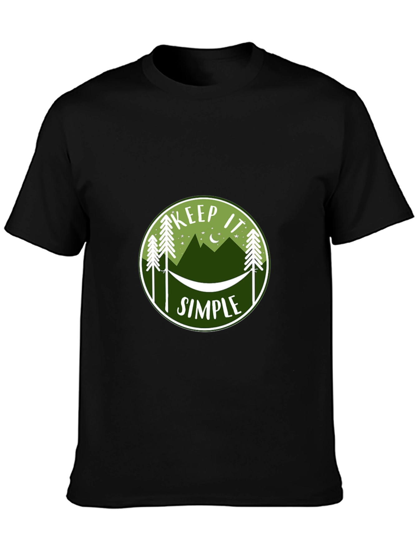Keep It Simple T-Shirt: Nature & Hammock Graphic Tee