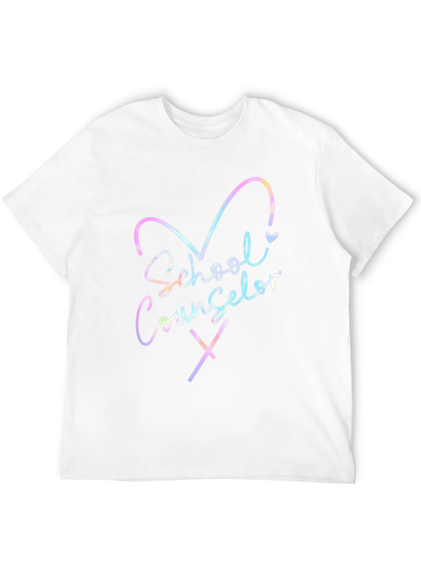 School Counselor T-Shirt - Heart Design