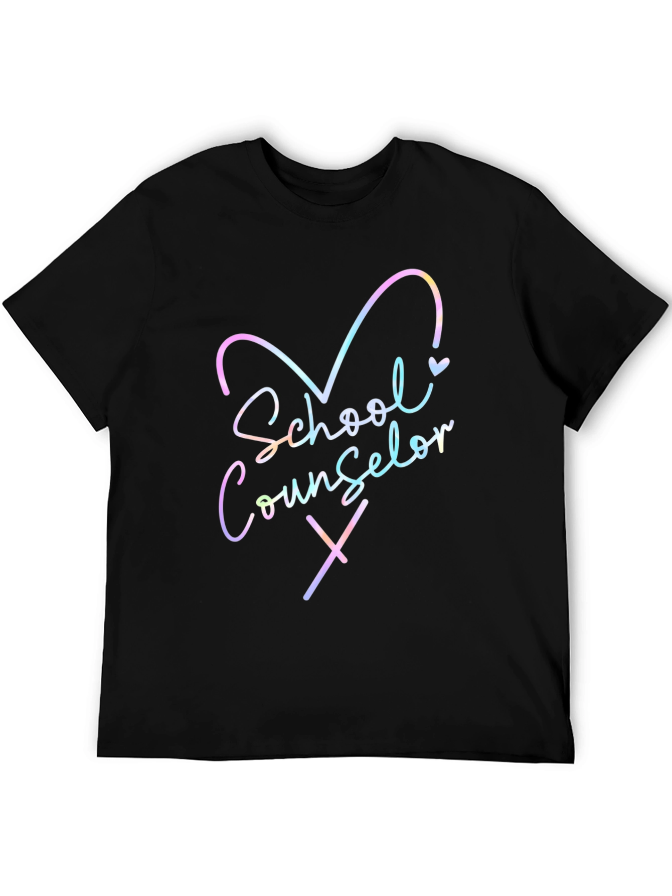 School Counselor T-Shirt - Heart Design