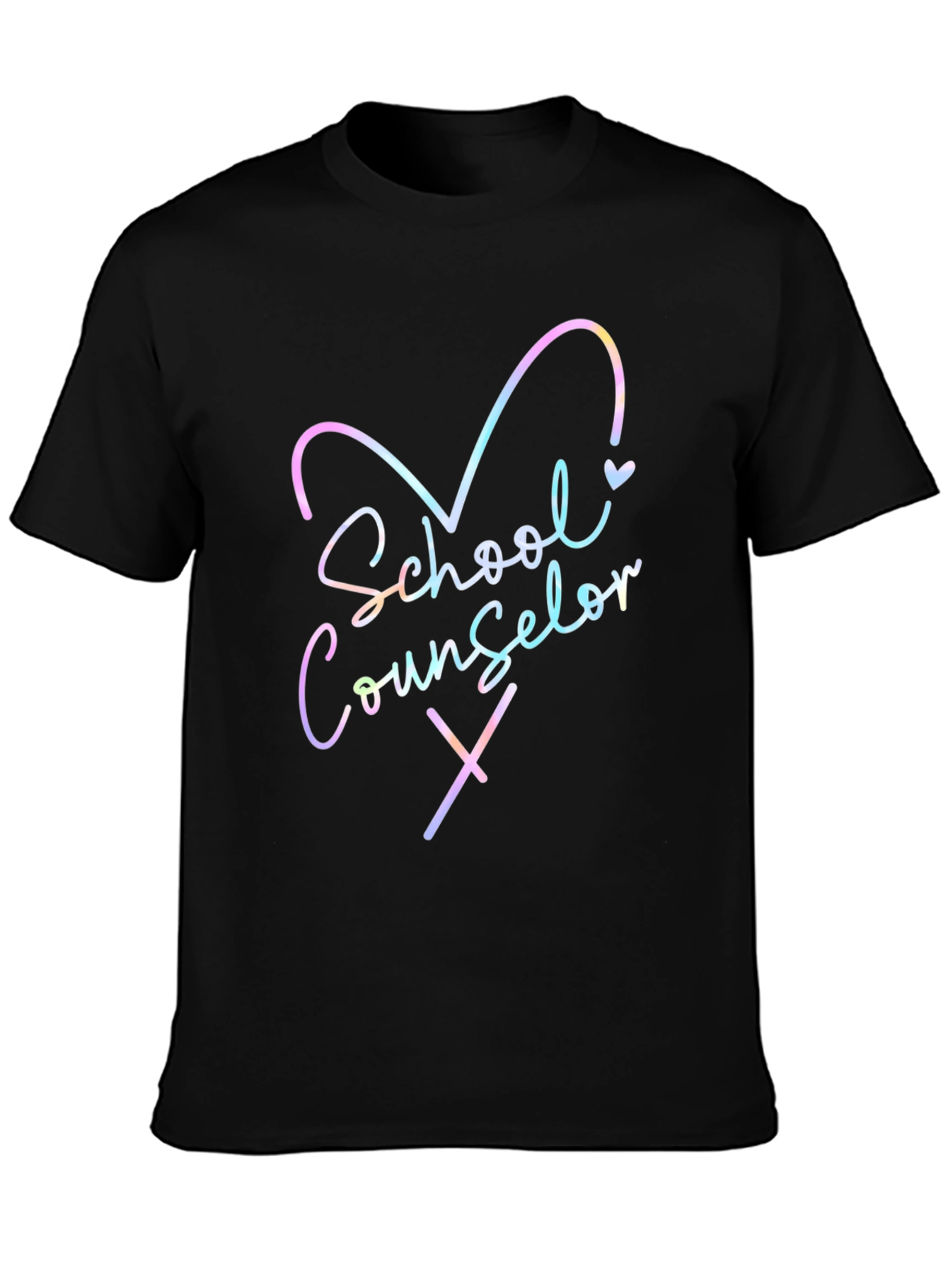 School Counselor T-Shirt - Heart Design