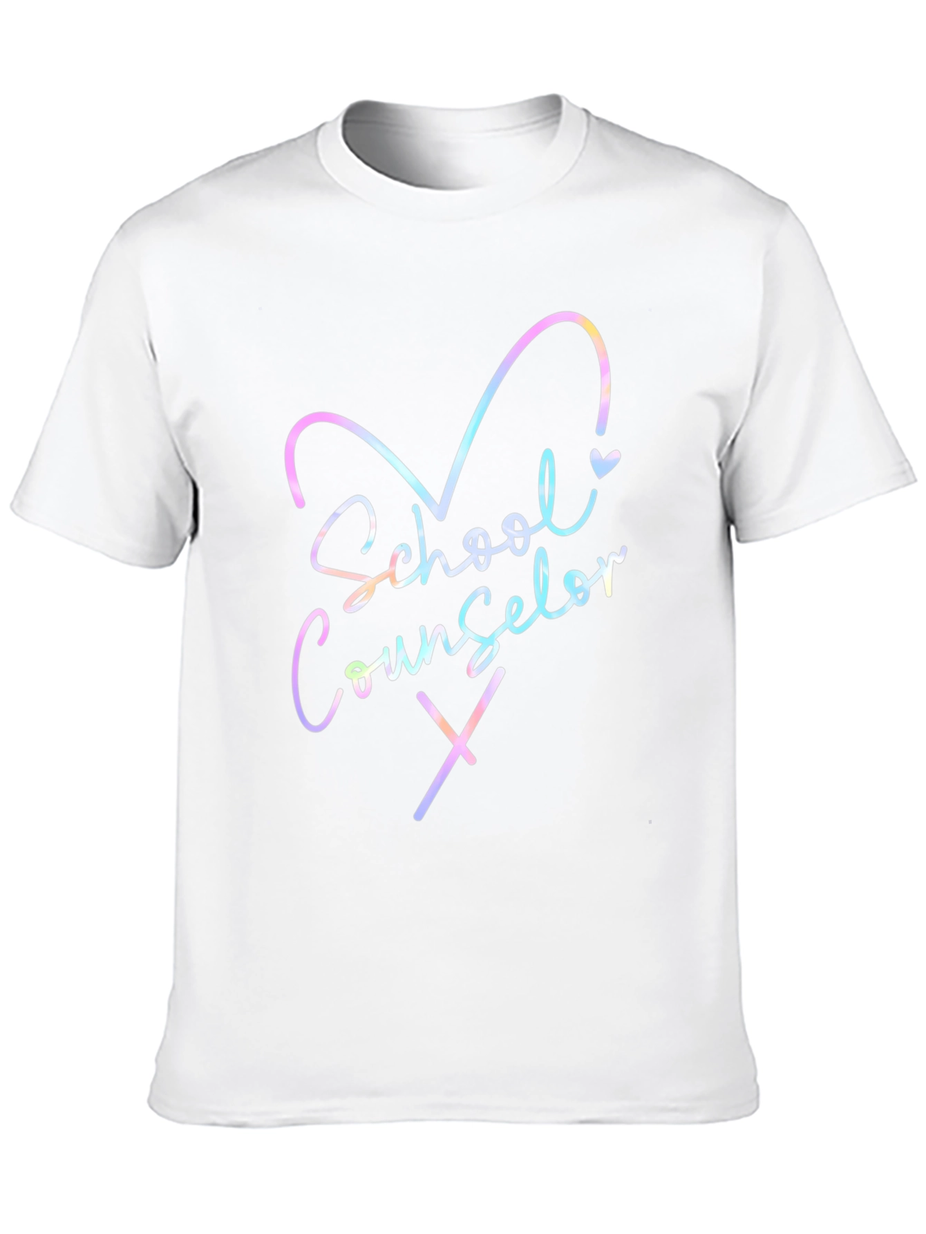 School Counselor T-Shirt - Heart Design