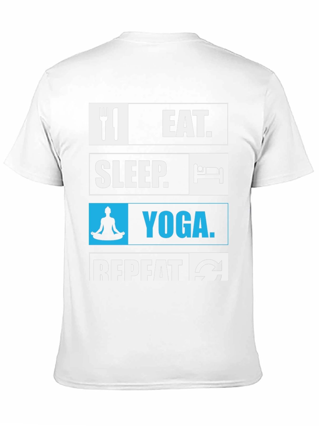 Eat Sleep Yoga Repeat Graphic T-Shirt