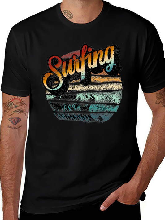 Vintage Surfing T-Shirt Retro Wave Design