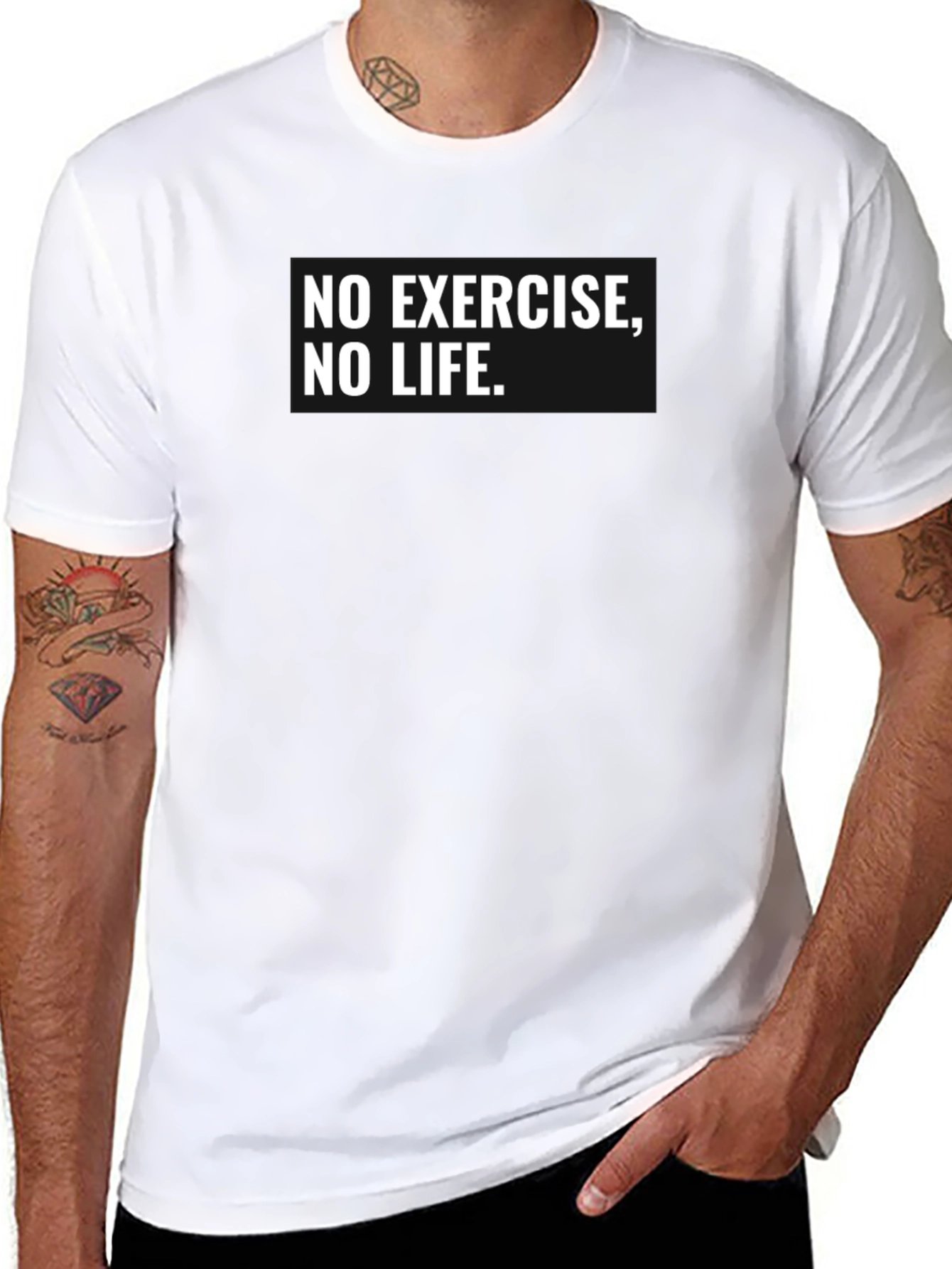 No Exercise No Life Graphic Tee