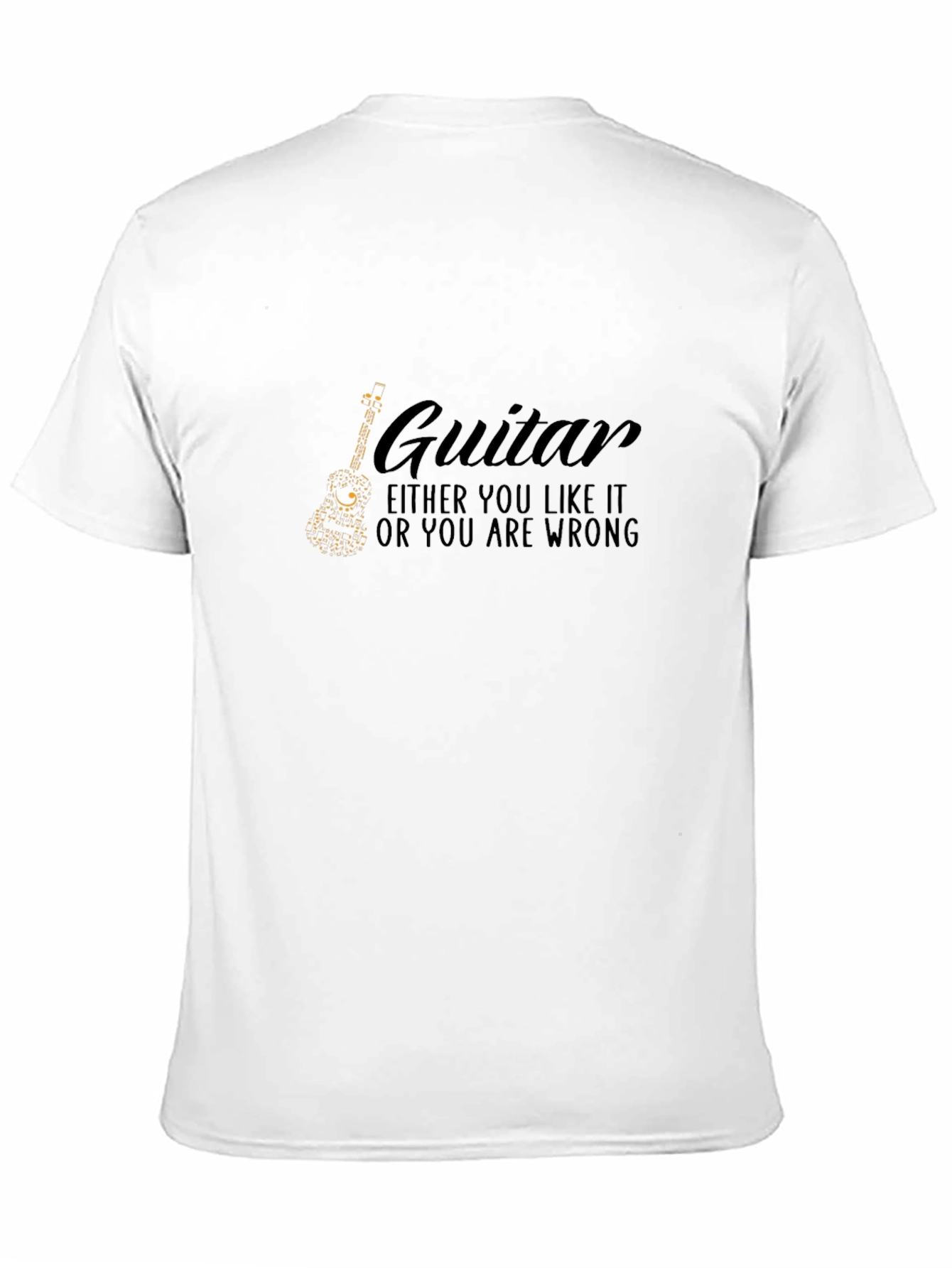 Guitar Lover Black T-Shirt - Either You Like it!