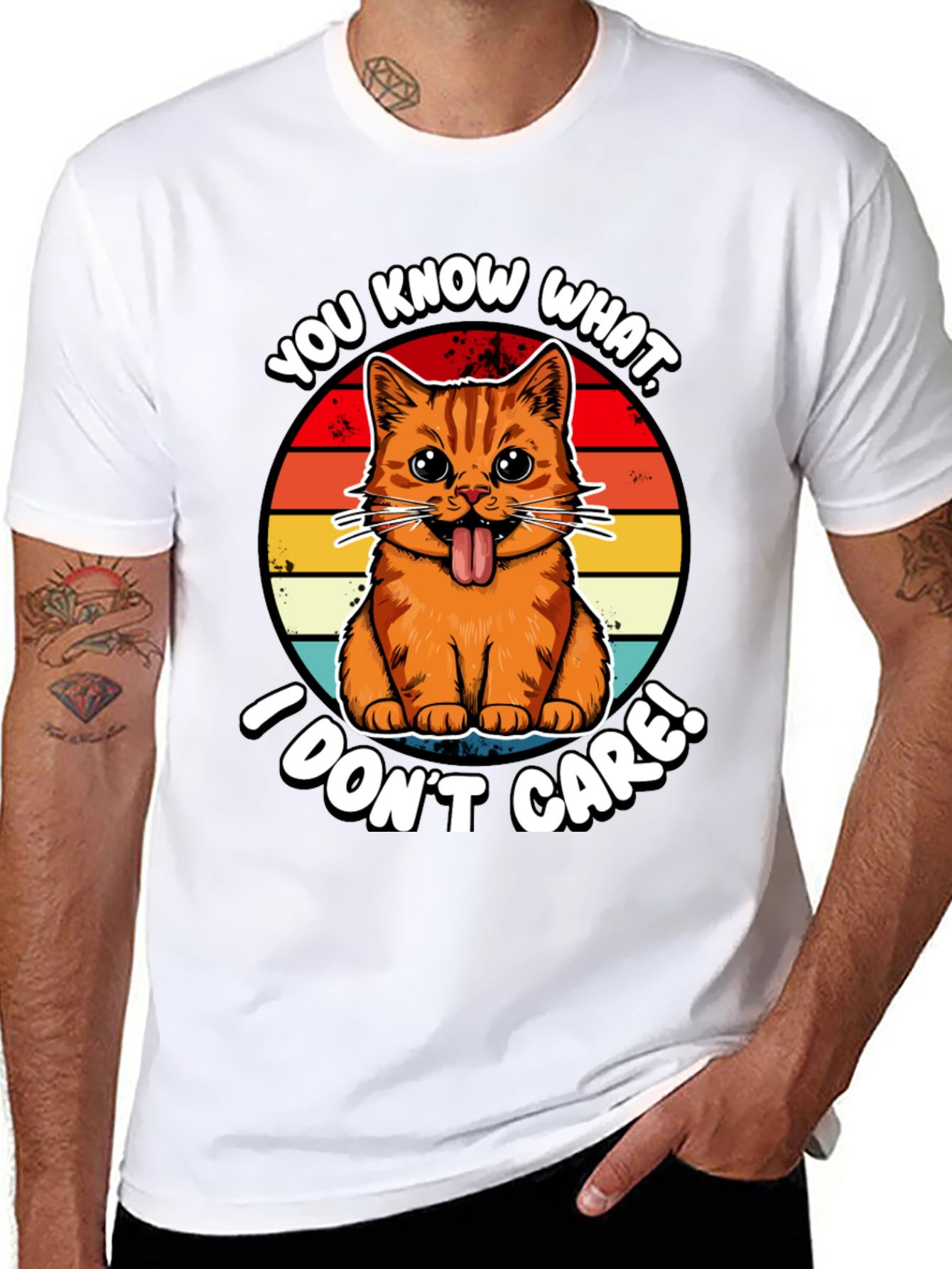 You Know What I Dont Care! Cat T-Shirt