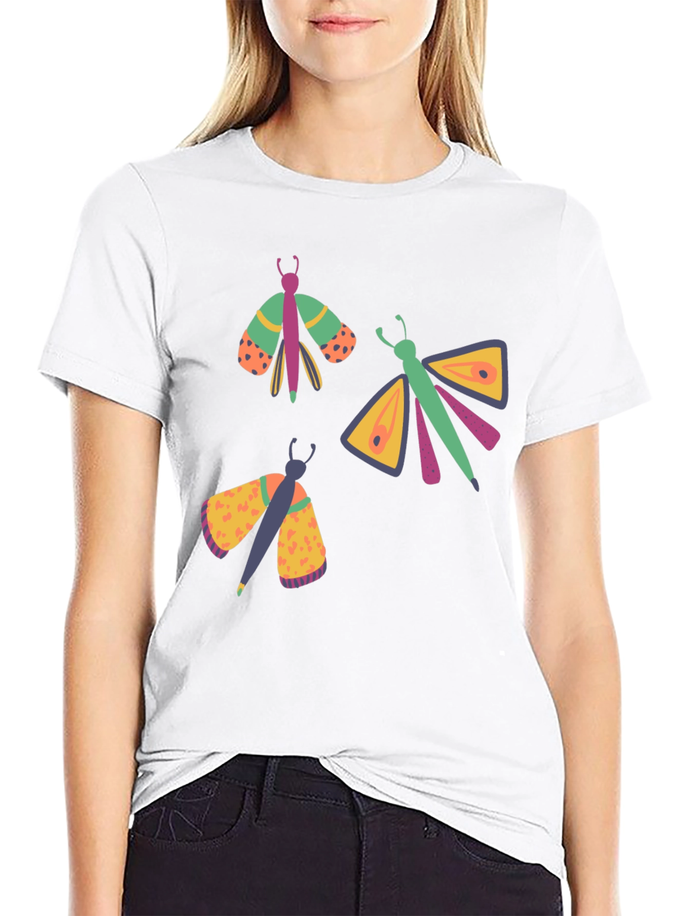 Moth Graphic Tee - Mens Black T-Shirt
