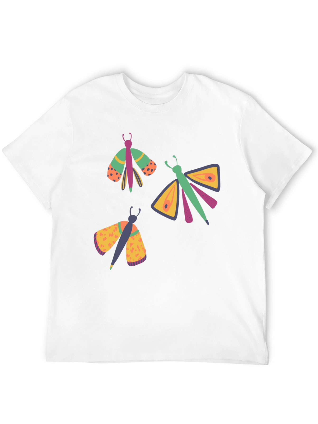 Moth Graphic Tee - Mens Black T-Shirt