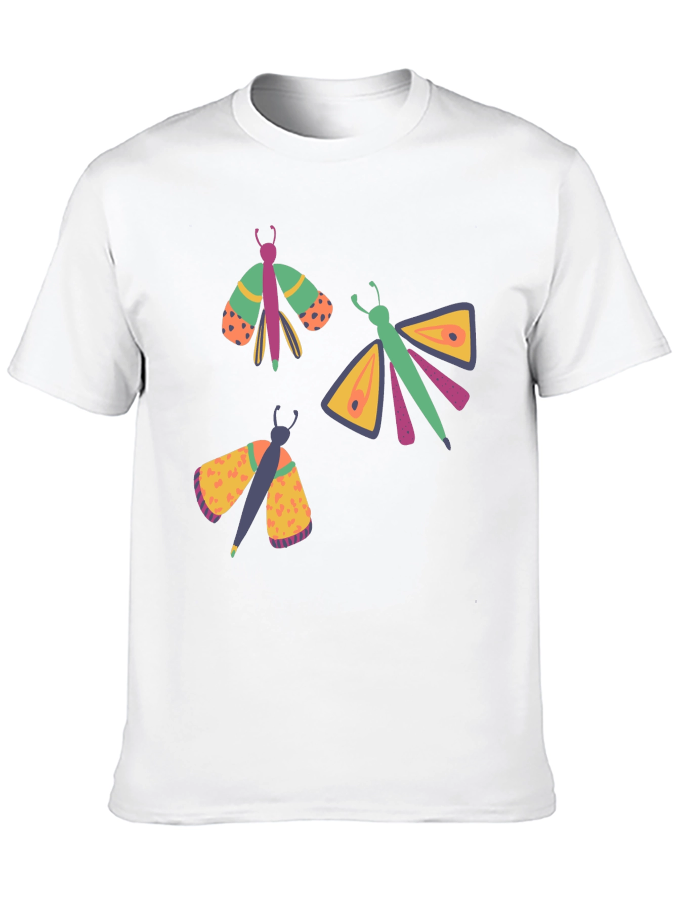 Moth Graphic Tee - Mens Black T-Shirt
