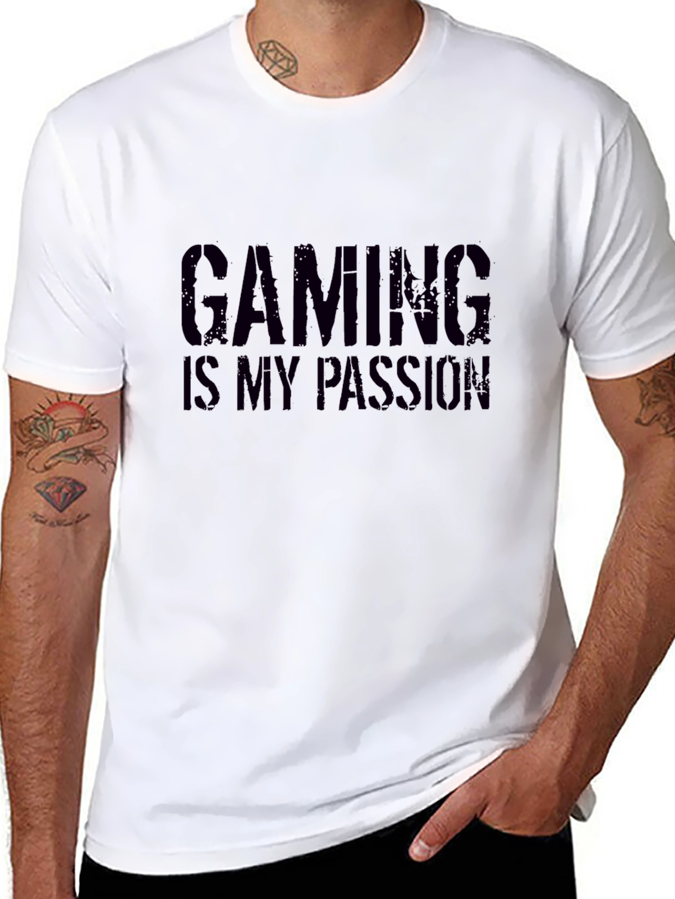 Gaming is My Passion Black T-Shirt